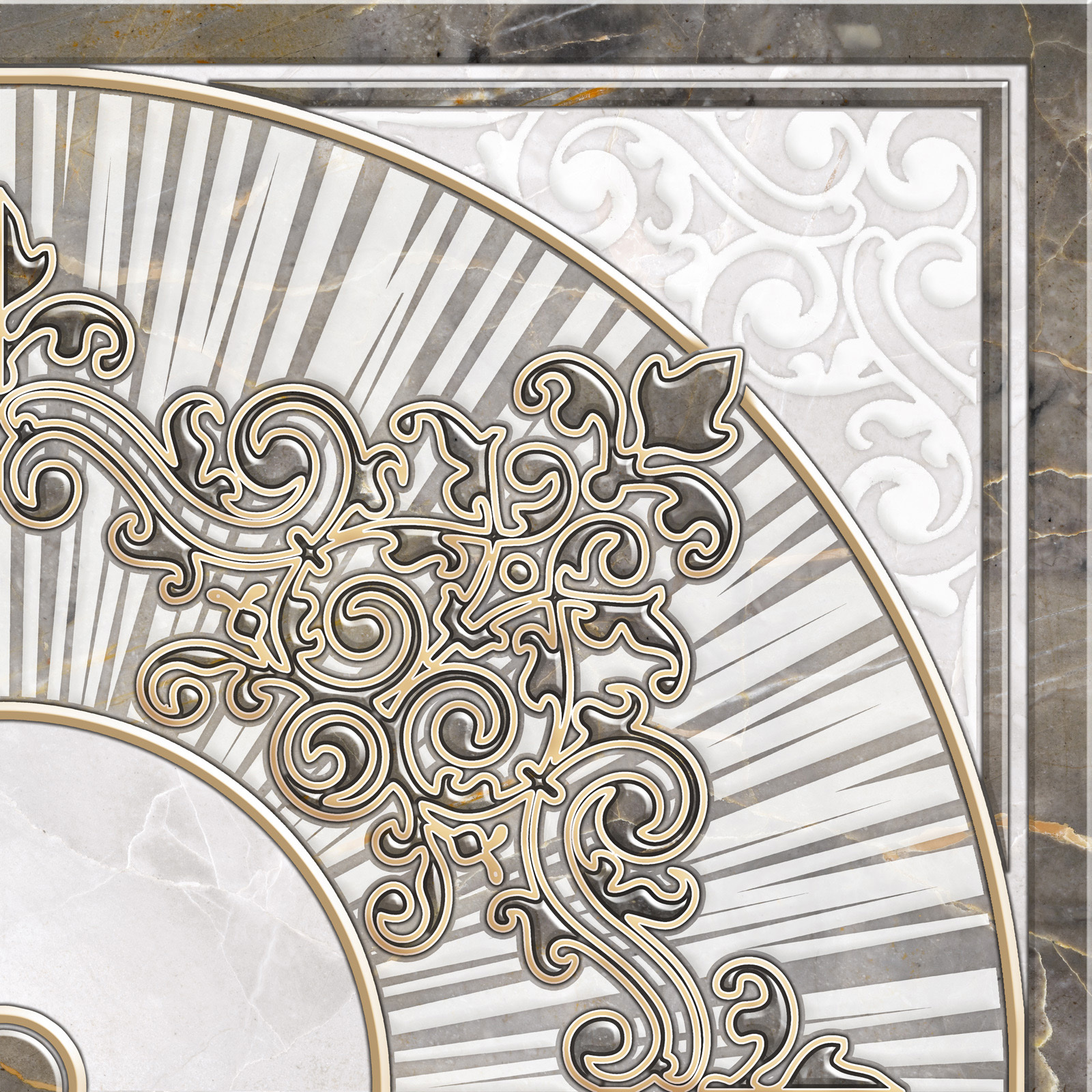 Декор Alma Ceramica Mitra DFU03MIT024 41,8x41,8 см декор monopole ceramica petra armonia gold a 15x15 см