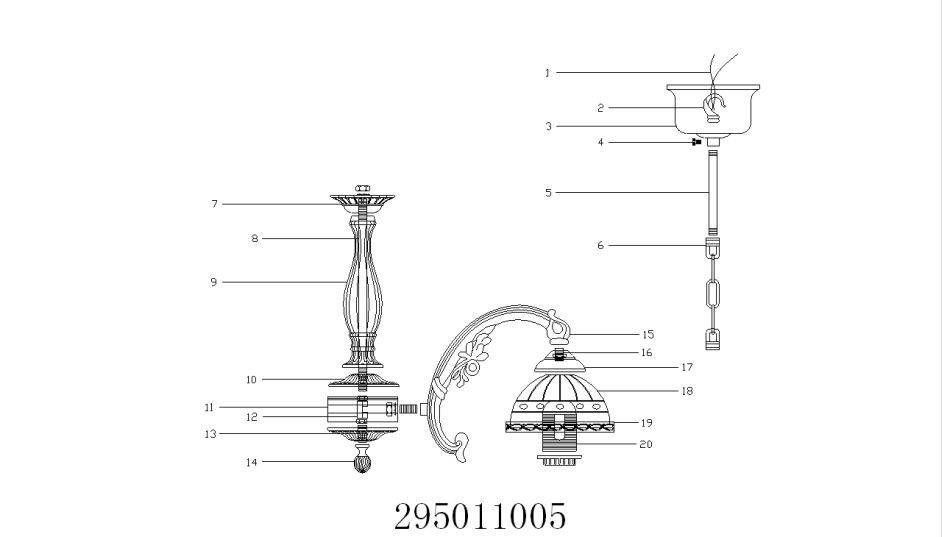 Люстра MW-Light 295011005 5/60w е27 Вид№14