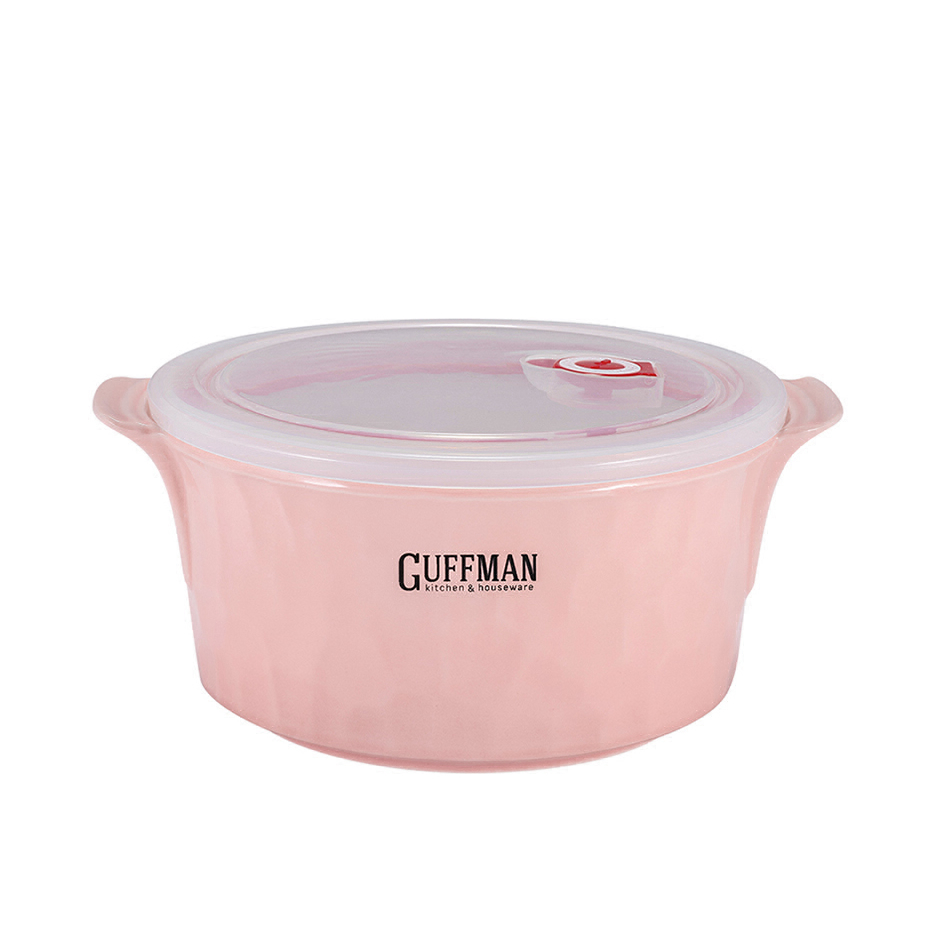 цена Контейнер с крышкой Guffman Ceramics 2,2 л розовый