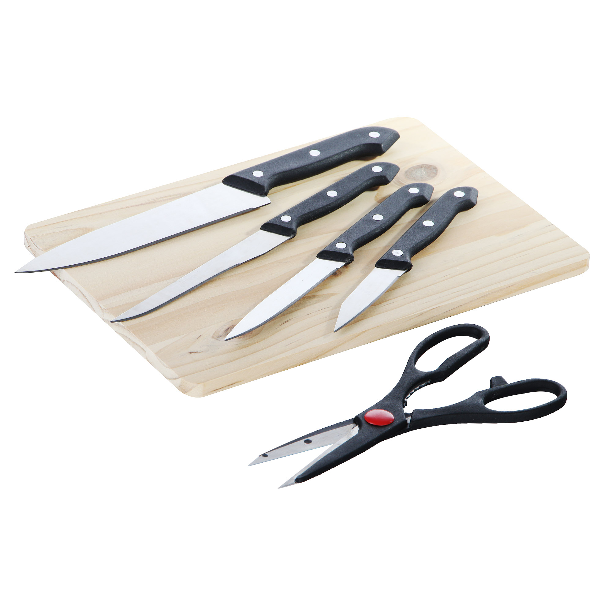 набор ножей mallony divo 6 предметов с подставкой Набор ножей с доской Koopman tableware 6 предметов