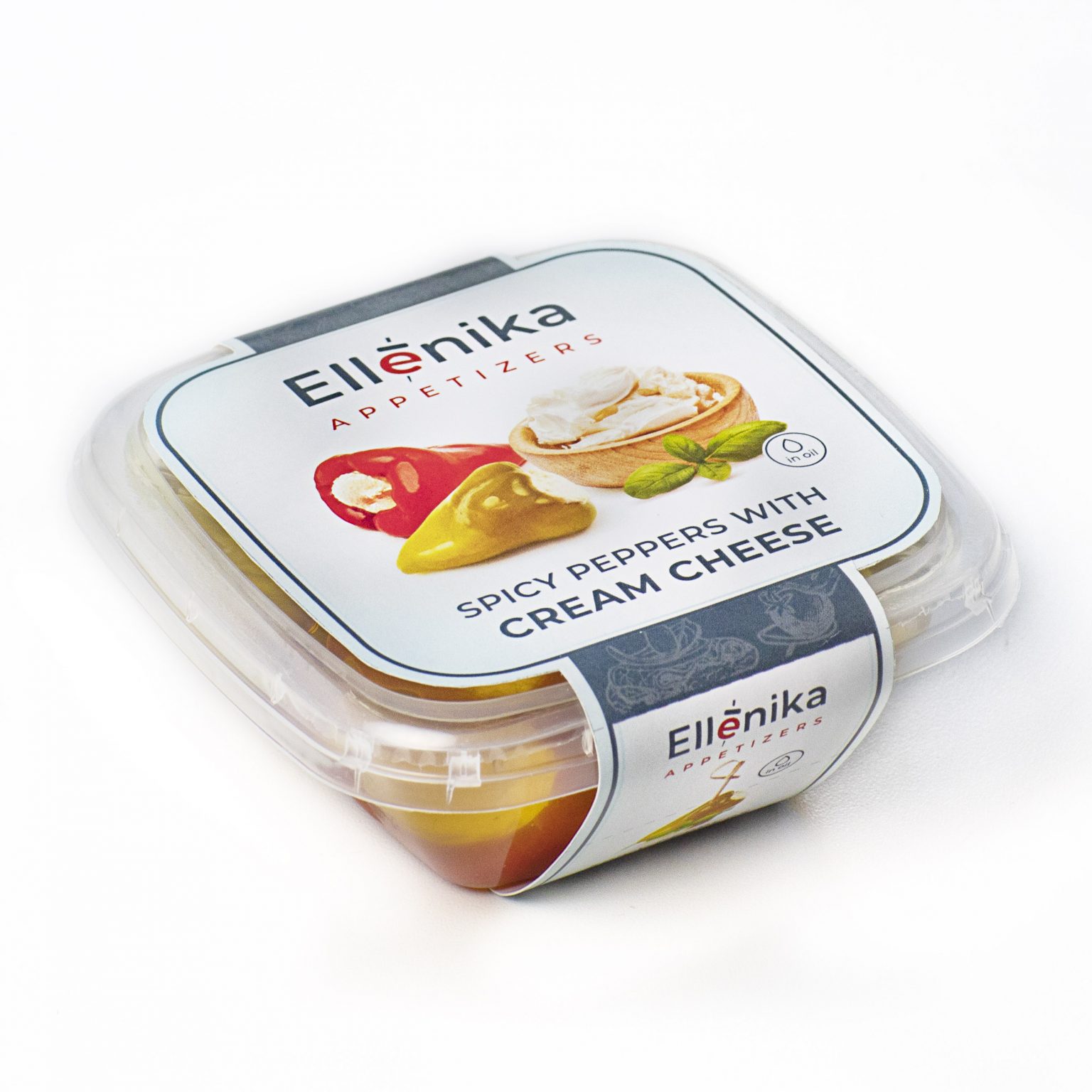 Перчики острые Ellenika фаршированные сливочным сыром 130 г чипсы овощные м2 микс 60 г