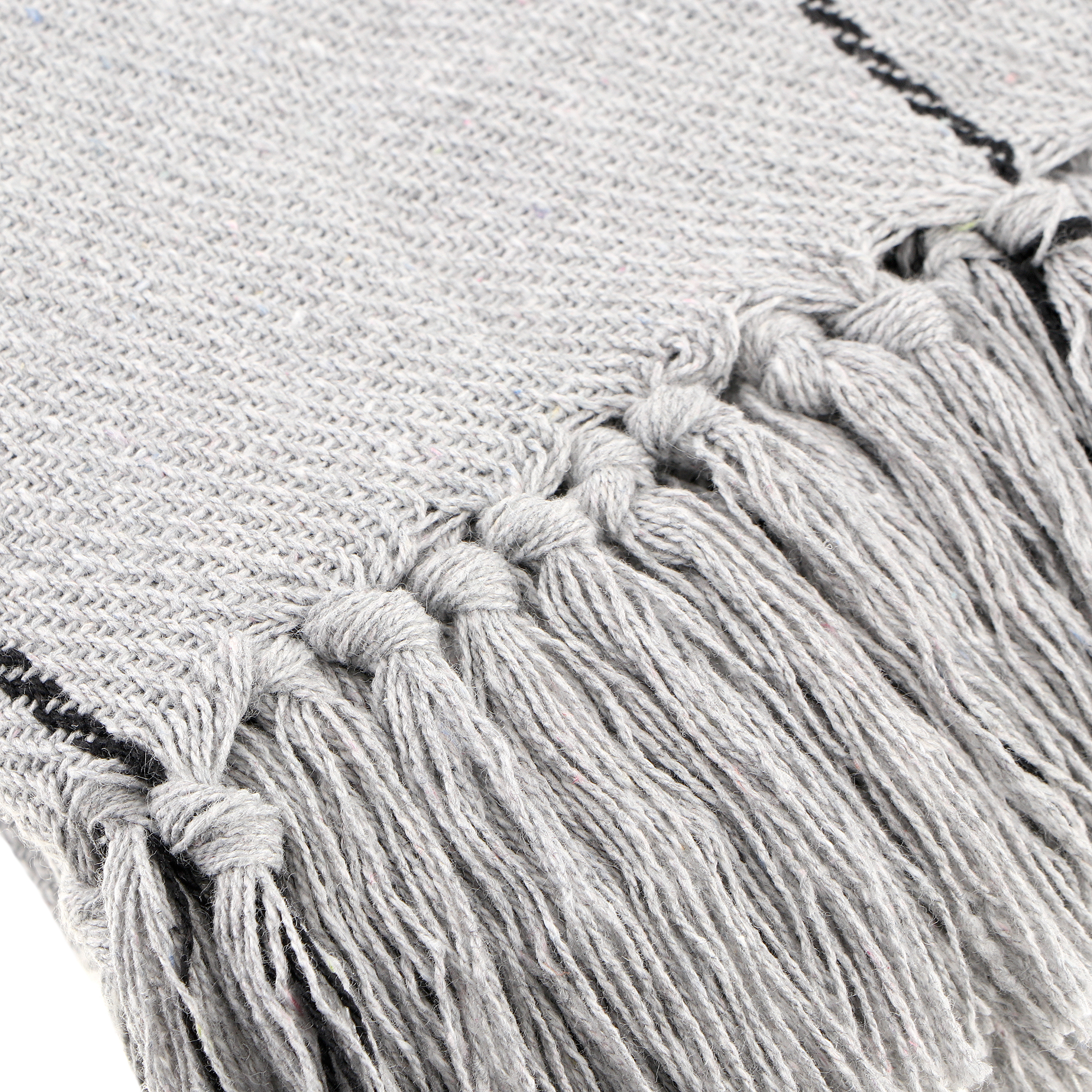 Плед Homelines textiles drill check 140x200cm grey, цвет серый - фото 2