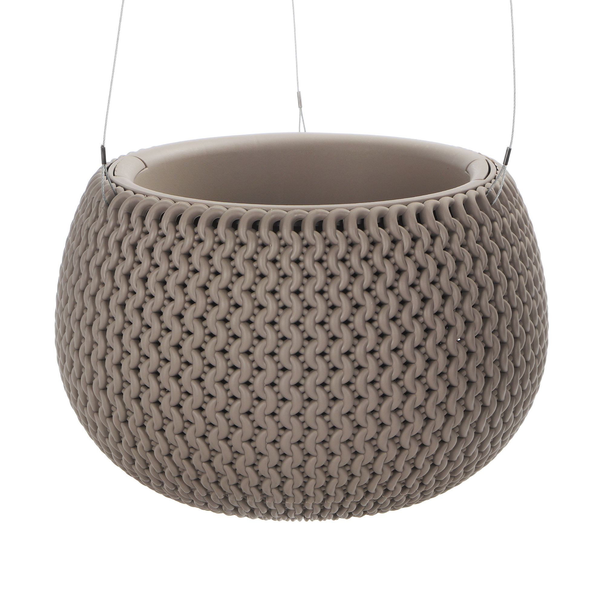 Кашпо Hanging Sphere Planter Мокка