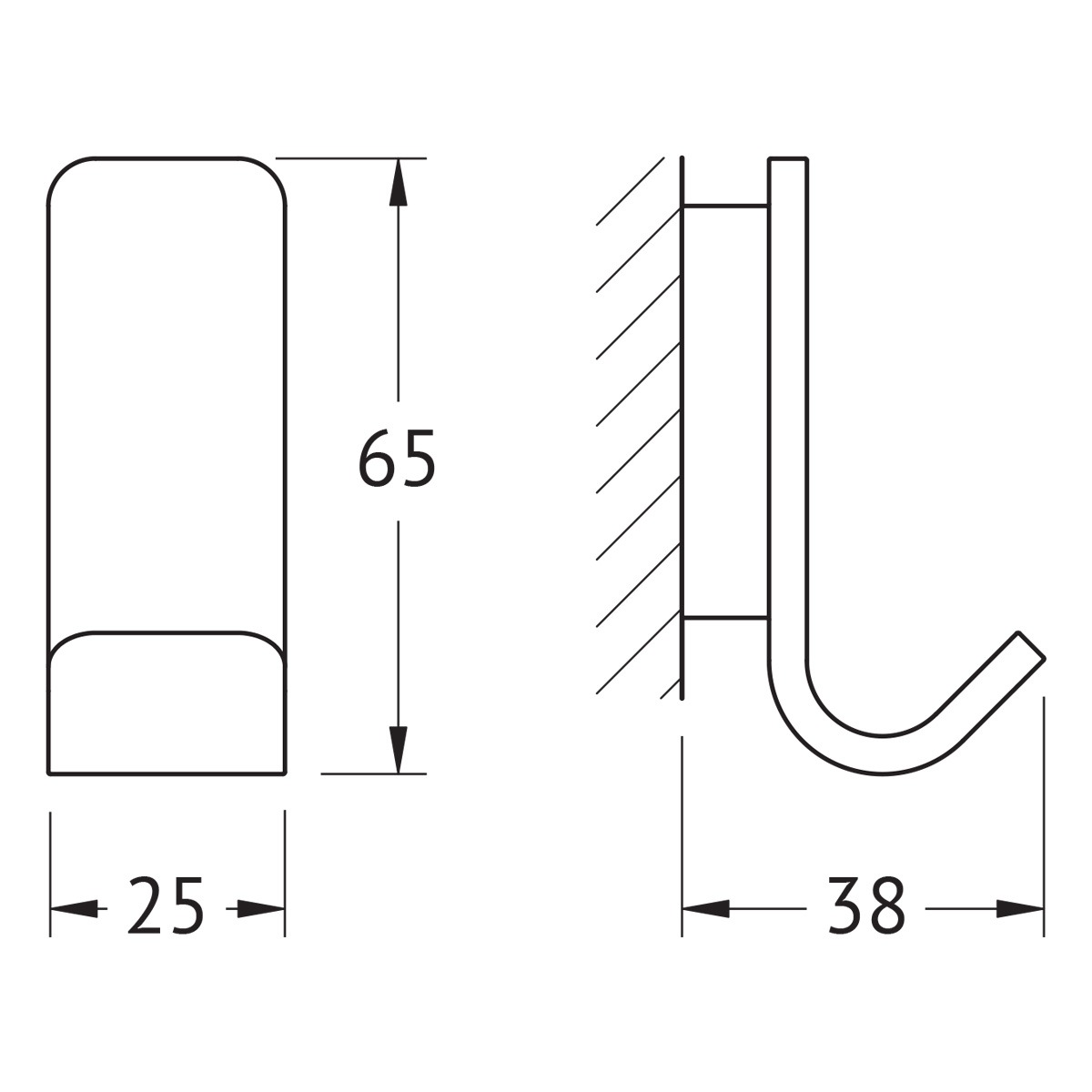 Крючок Artwelle regen серебряный 2,5х3,8х6,5 см Вид№3