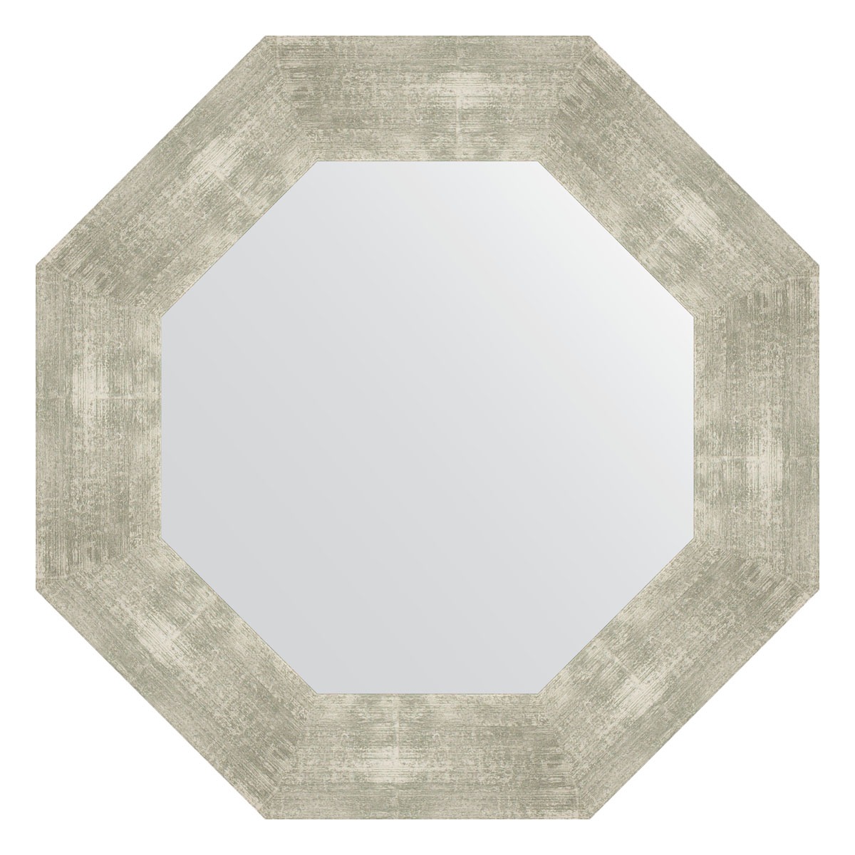 Зеркало в багетной раме Evoform алюминий 90 мм 56,6х56,6 см