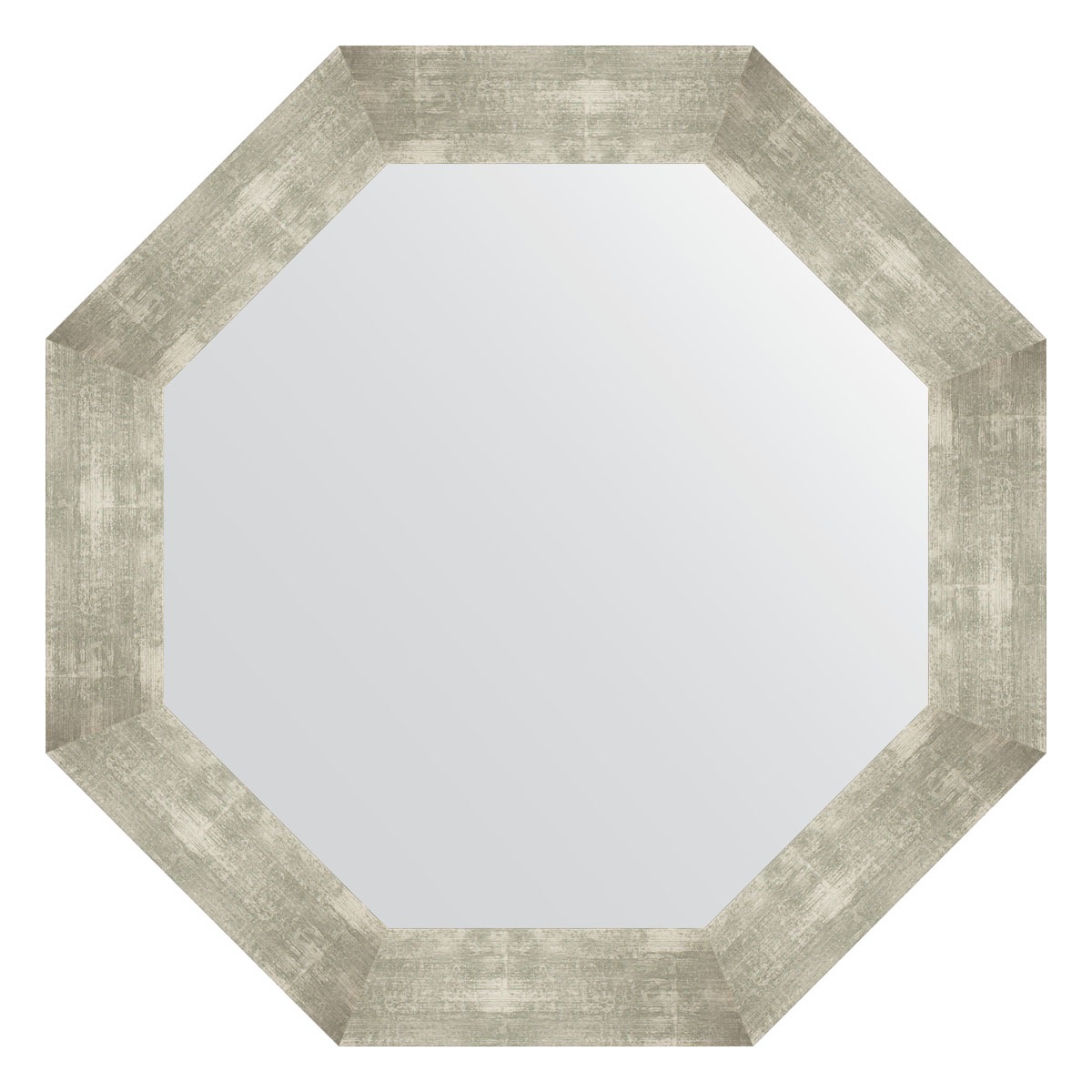 фото Зеркало в багетной раме evoform алюминий 90 мм 76,6х76,6 см