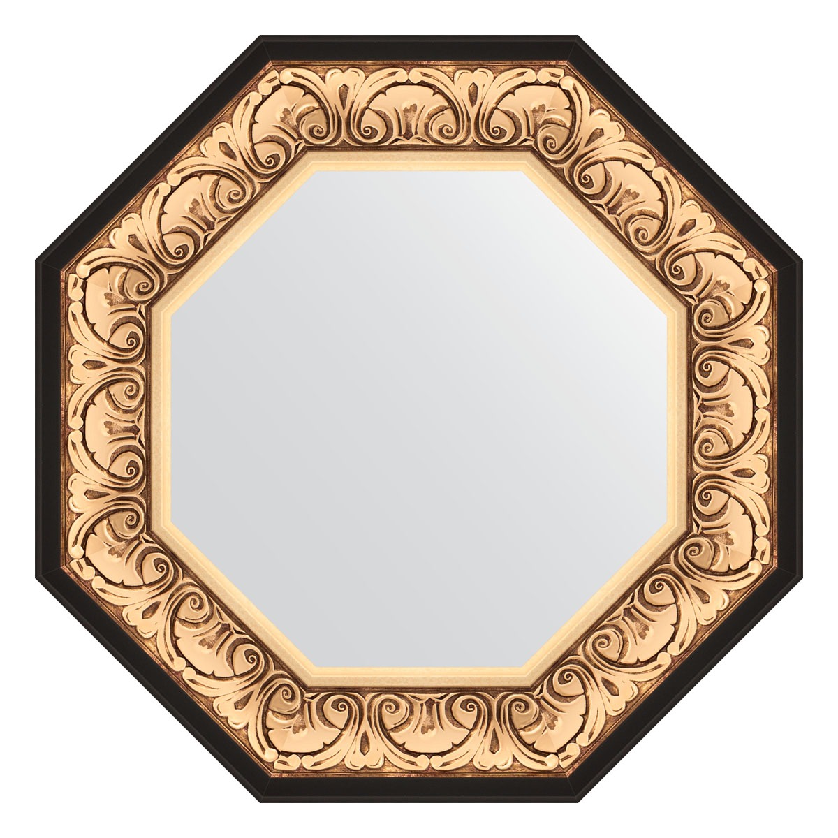 Зеркало в багетной раме Evoform барокко золото 106 мм 60,4х60,4 см