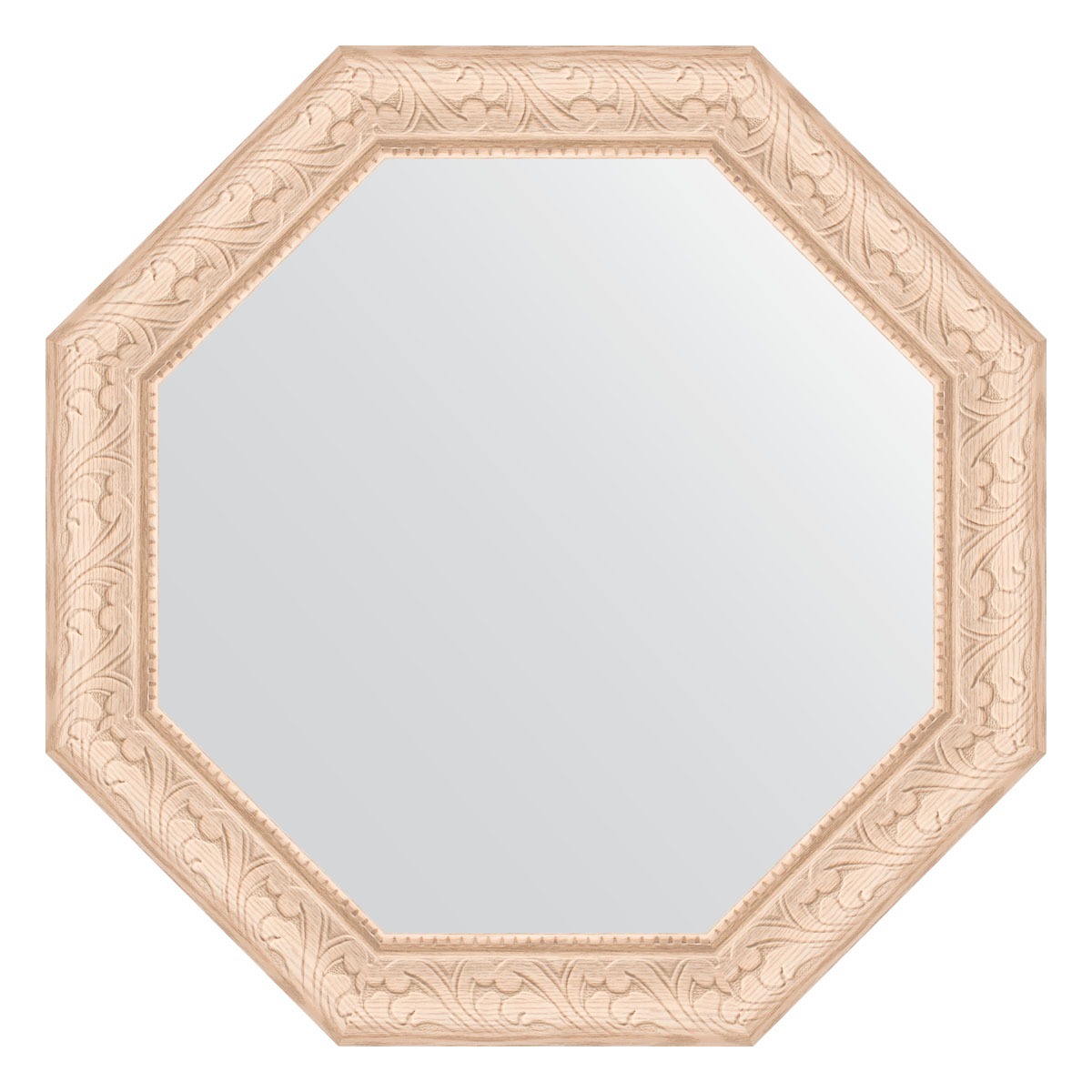 Зеркало в багетной раме Evoform беленый дуб 57 мм 50,8х50,8 см