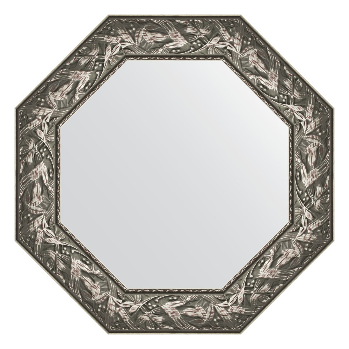 Зеркало в багетной раме Evoform византия серебро 99 мм 68,8х68,8 см