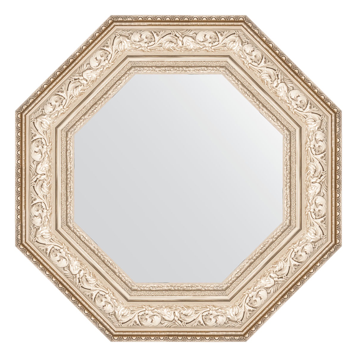 Зеркало в багетной раме Evoform виньетка серебро 109 мм 60,6х60,6 см зеркало в багетной раме evoform виньетка состаренное серебро 56 мм 54х74 см