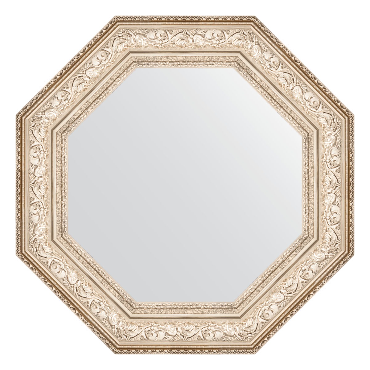 Зеркало в багетной раме Evoform виньетка серебро 109 мм 70,6х70,6 см зеркало 45х55 см виньетка античное серебро