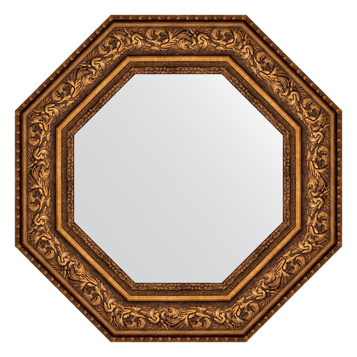 Зеркало в багетной раме Evoform виньетка состаренная бронза 109 мм 60,6х60,6 см зеркало с фацетом в багетной раме evoform состаренная бронза 66 мм 62х92 см