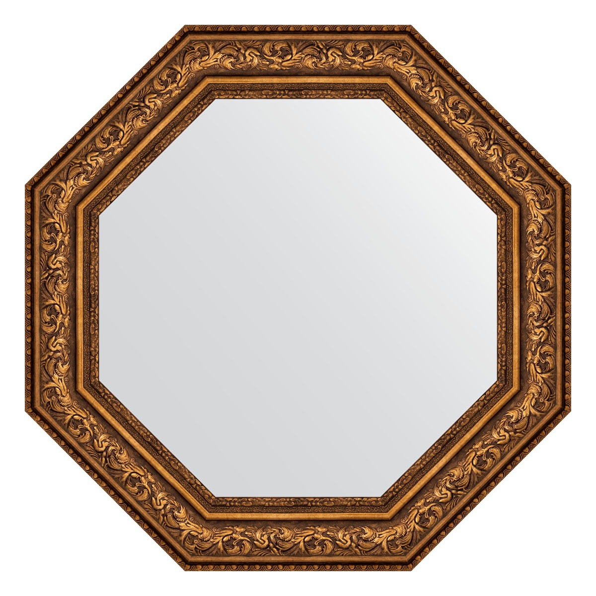 Зеркало в багетной раме Evoform виньетка состаренная бронза 109 мм 80,6х80,6 см