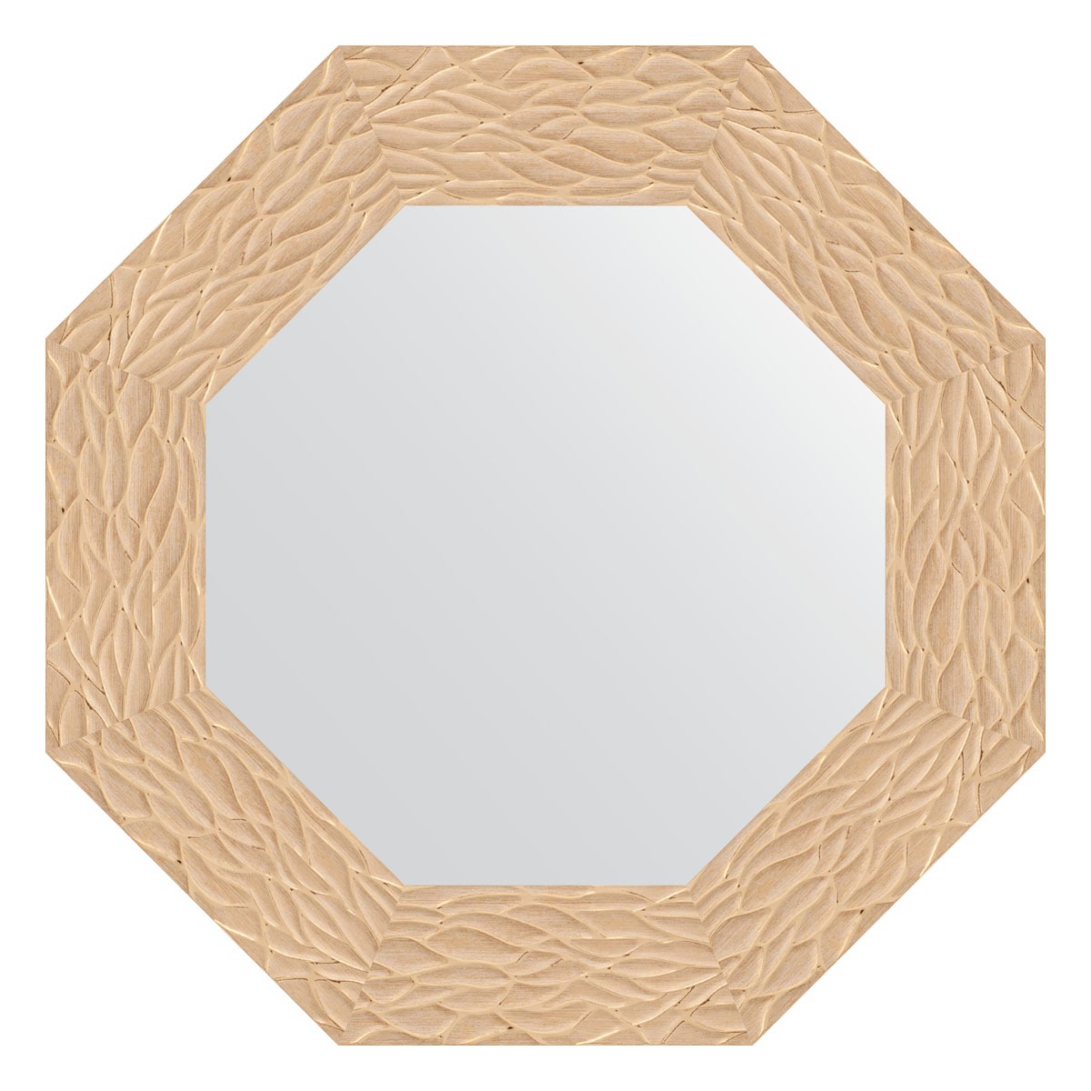 Зеркало в багетной раме Evoform золотые дюны 90 мм 56,6х56,6 см