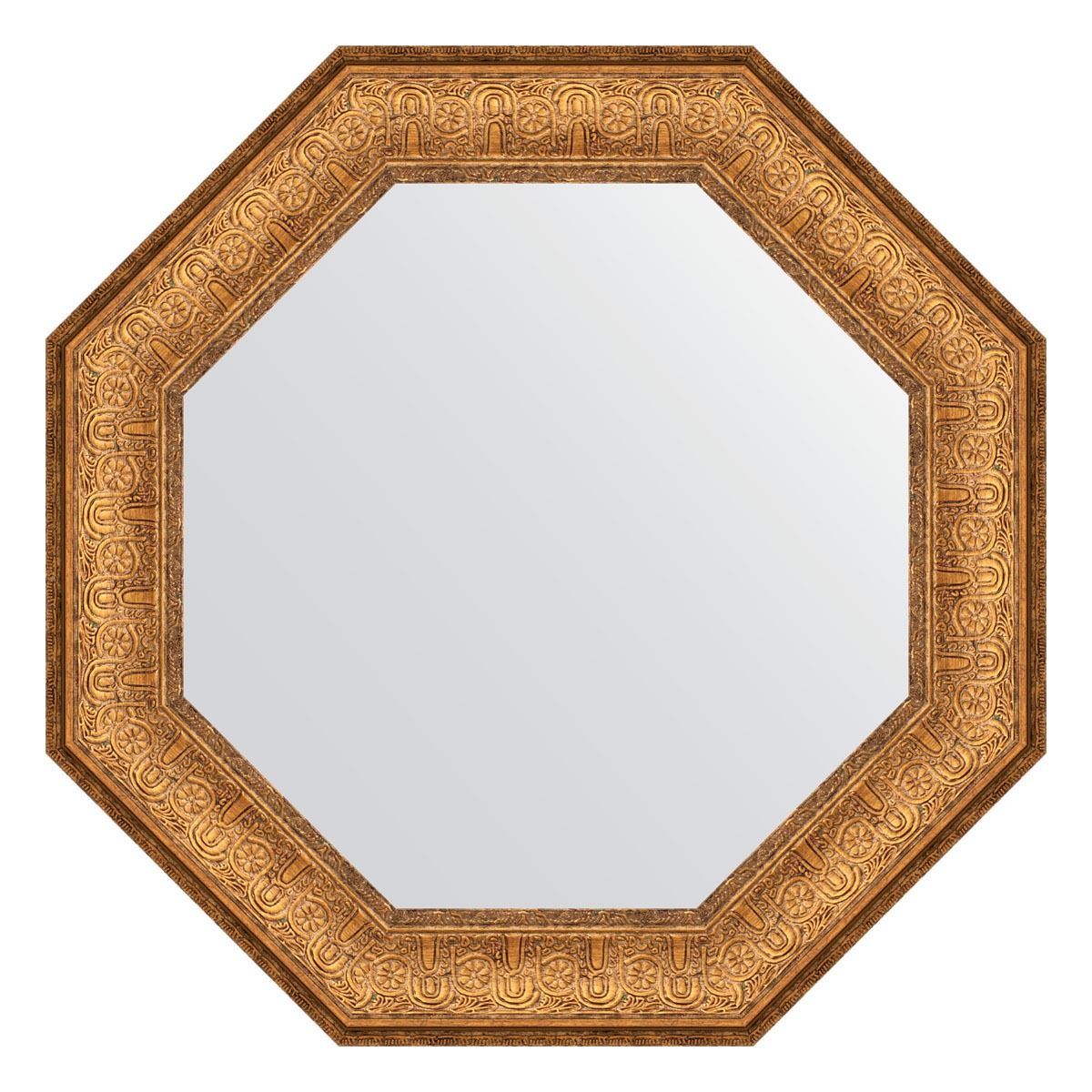 Зеркало в багетной раме Evoform медный эльдорадо 73 мм 53,6х53,6 см зеркало с гравировкой в багетной раме evoform медный эльдорадо 73 мм 74x101 см