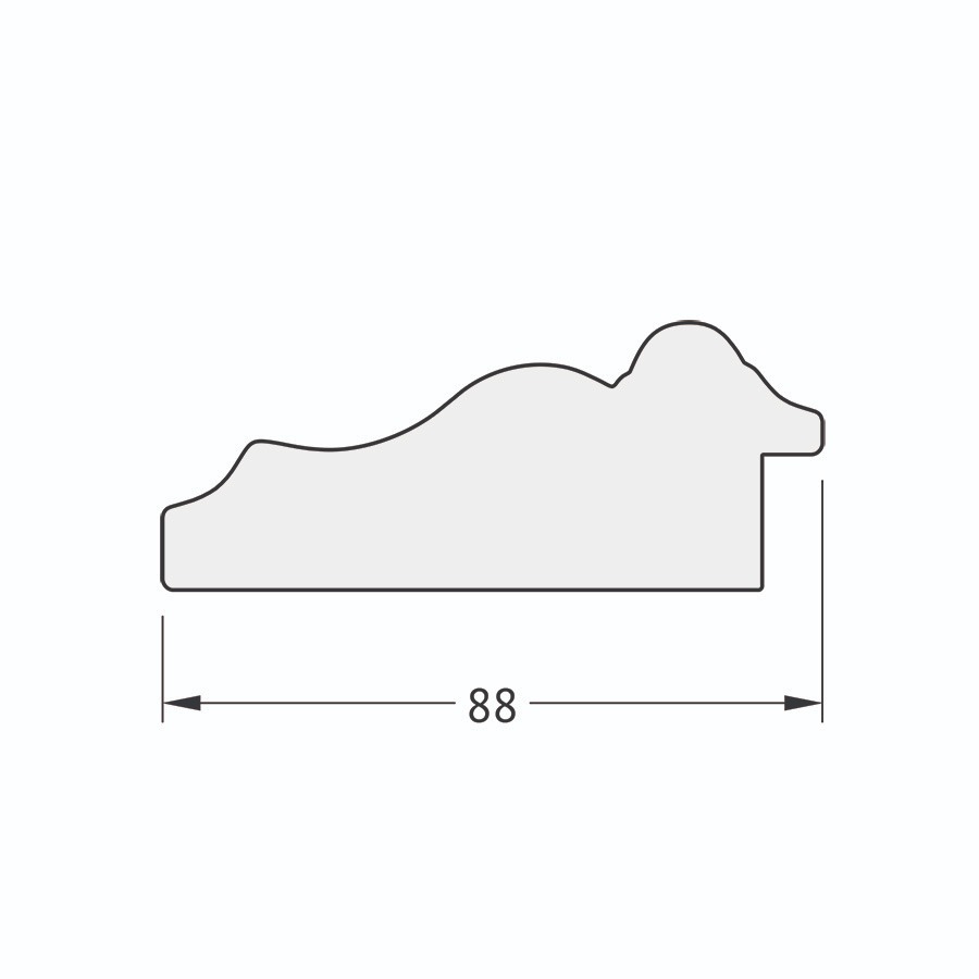 фото Зеркало в багетной раме evoform римская бронза 88 мм 56,6х56,6 см