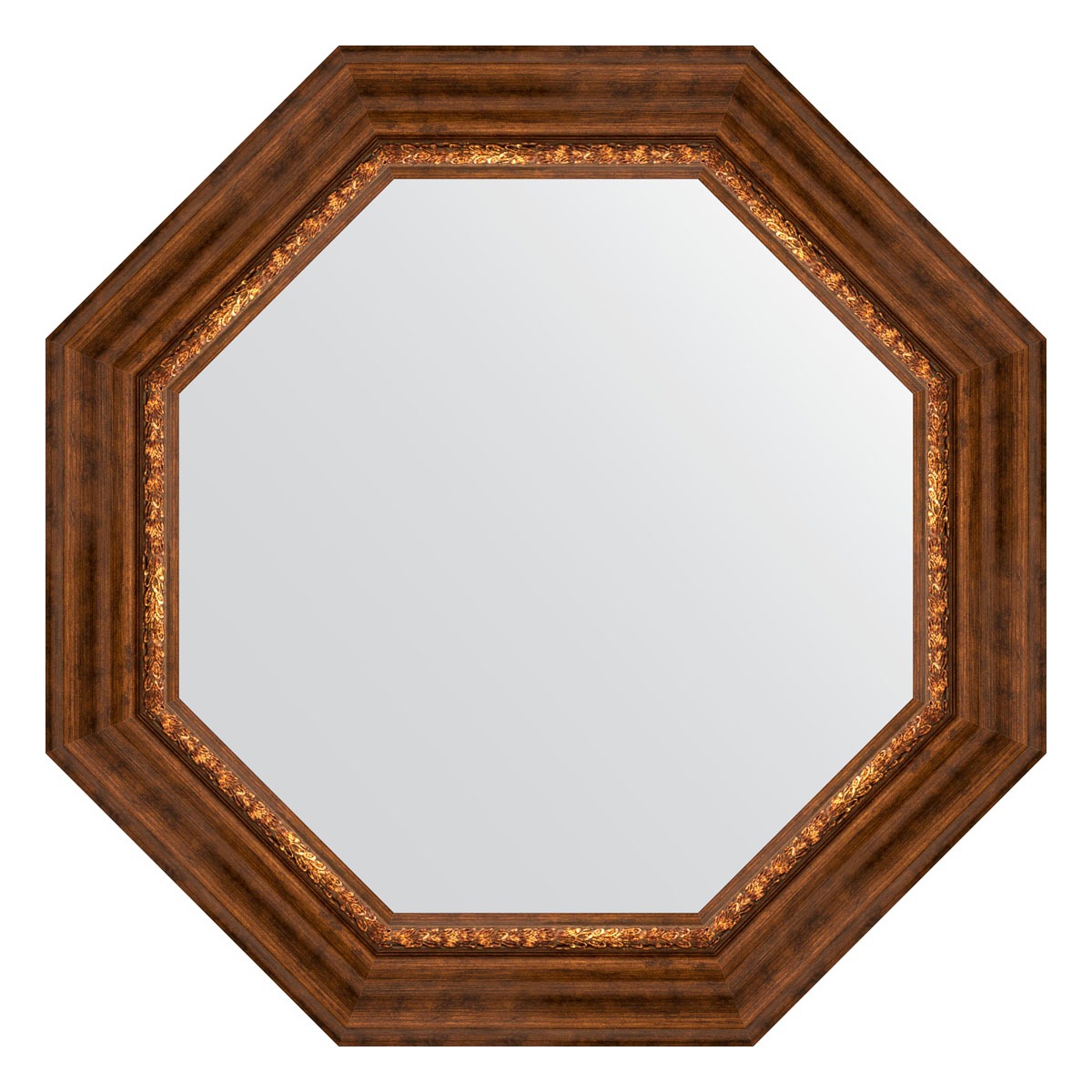 Зеркало в багетной раме Evoform римская бронза 88 мм 66,6х66,6 см зеркало 106х106 см римская бронза evoform exclusive g by 4449