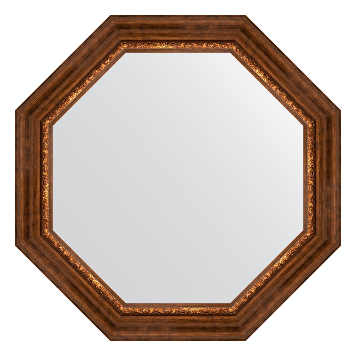 Зеркало в багетной раме Evoform римская бронза 88 мм 76,6х76,6 см зеркало 106х106 см римская бронза evoform exclusive g by 4449