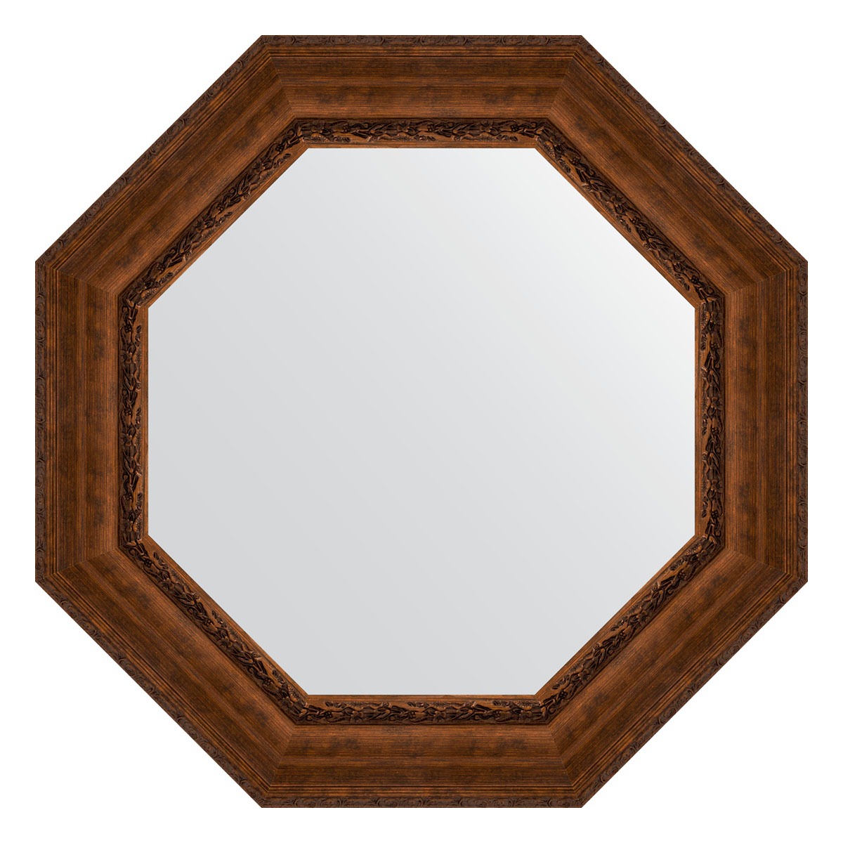 Зеркало в багетной раме Evoform состаренная бронза с орнаментом 120 мм 82,6х82,6 см