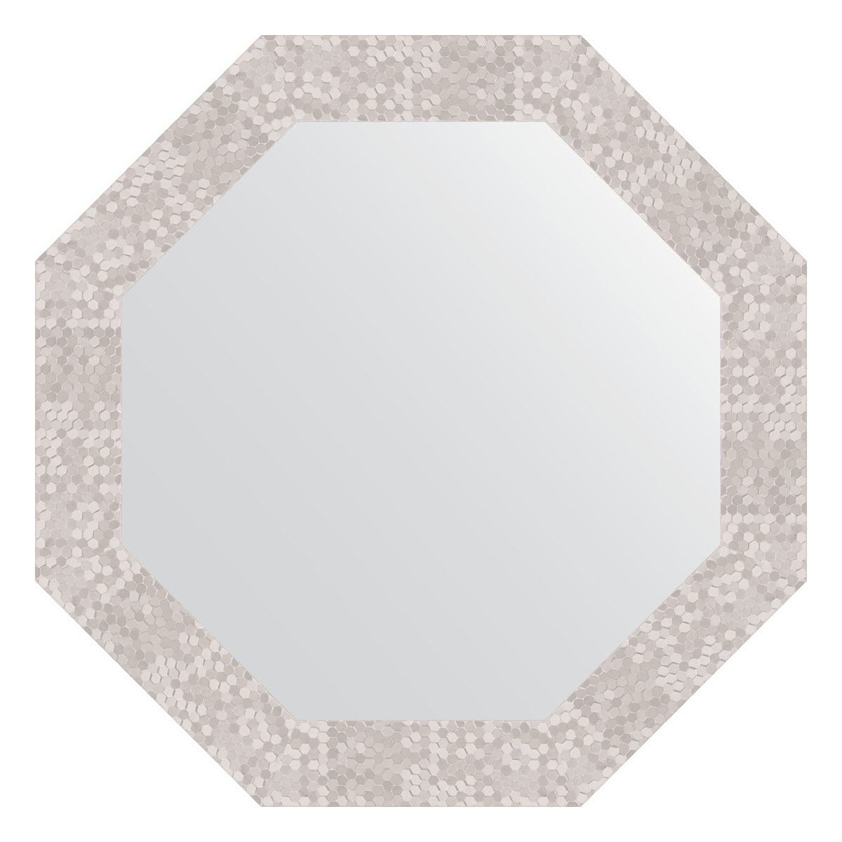 Зеркало в багетной раме Evoform соты алюминий 70 мм 63,0х63,0 см зеркало в багетной раме 630х630мм evoform соты алюминий