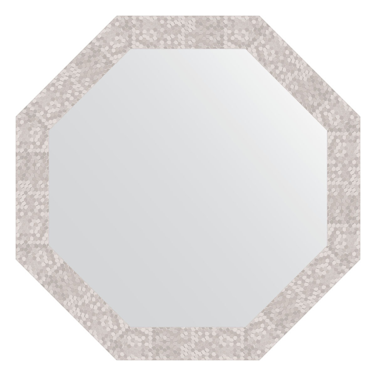Зеркало в багетной раме Evoform соты алюминий 70 мм 73,0х73,0 см зеркало в багетной раме 630х630мм evoform соты алюминий