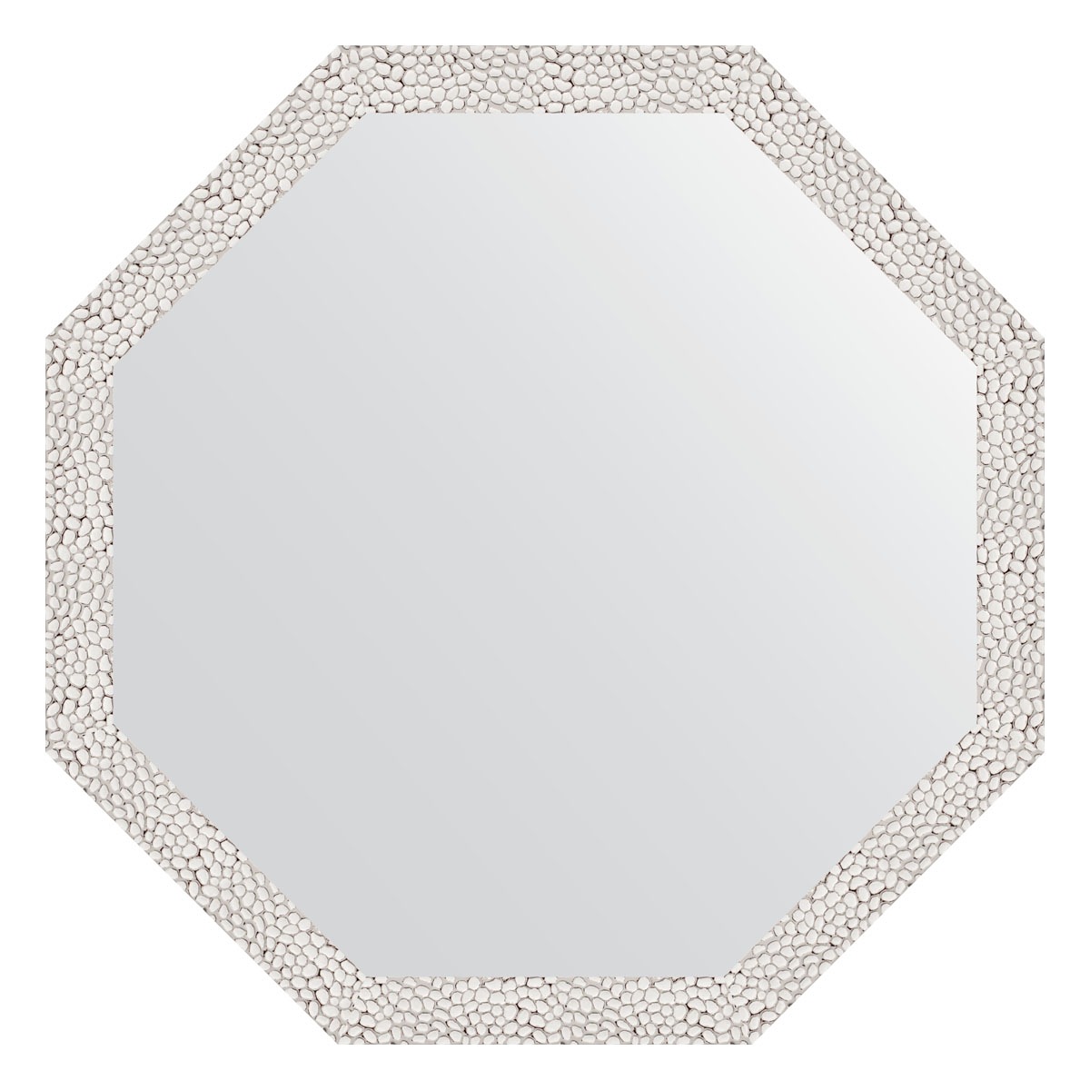 Зеркало в багетной раме Evoform чеканка белая 46 мм 68,2х68,2 см зеркало в багетной раме evoform чеканка белая 46 мм 48x68 см