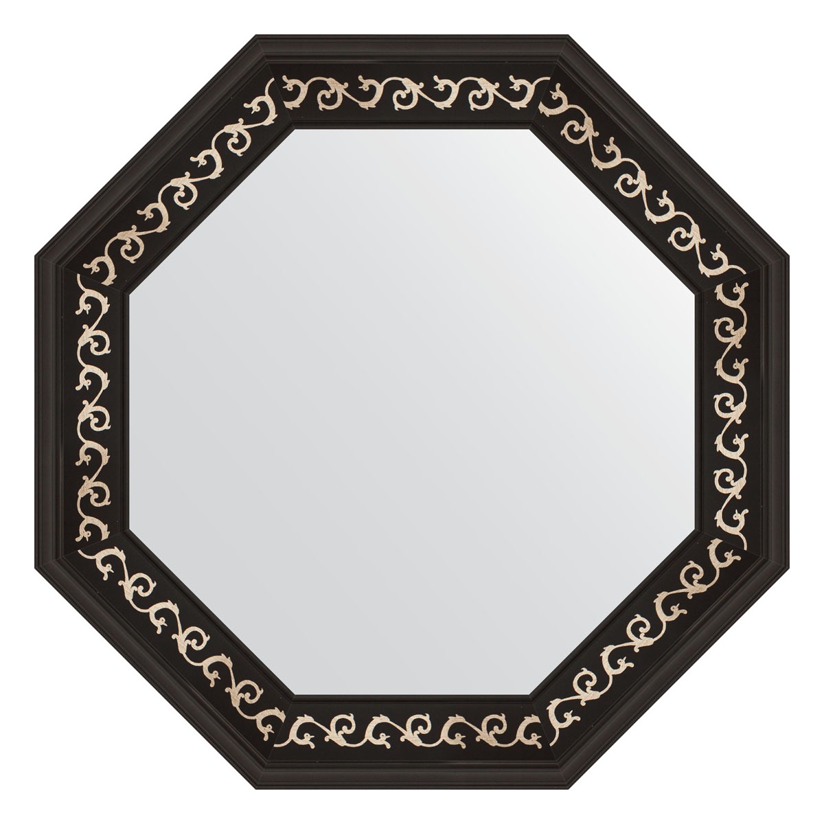 Зеркало в багетной раме Evoform черный ардеко 81 мм 65,0х65,0 см зеркало с фацетом в багетной раме evoform ардеко 81 мм 75х105 см