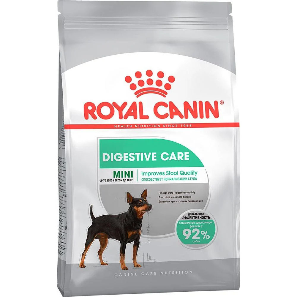 Корм для собак Royal Canin Mini Digestive care 3 кг royal canin mini urinary care полнорацмонный сухой корм для взрослых собак мелких пород с чувствительной мочевыделительной системой 1 кг
