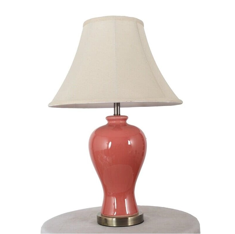 фото Настольная лампа arti lampadari gustavo e 4.1 p 53x33 см розовый