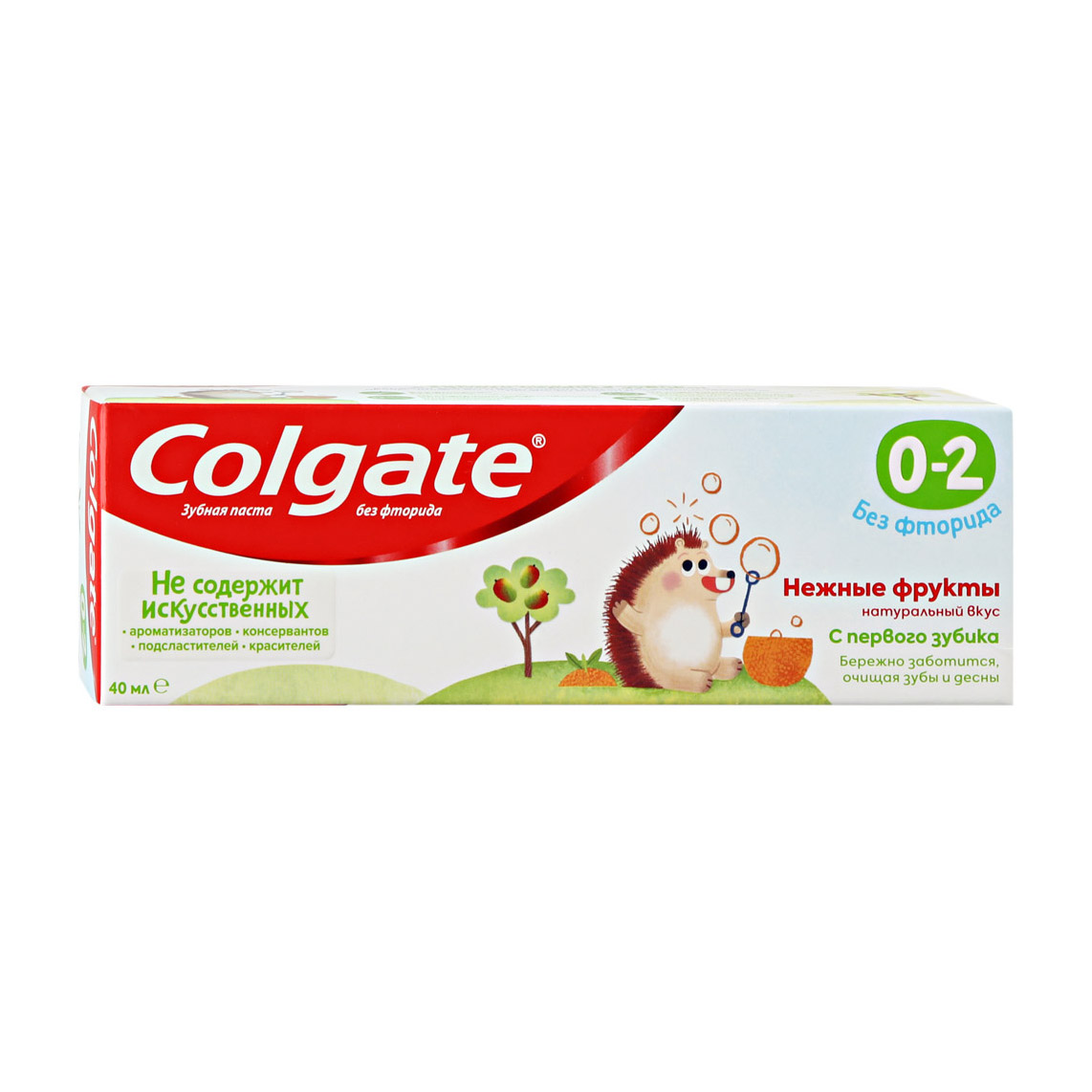 фото Зубная паста детская colgate нежные фрукты без фторида 0-2 40 мл