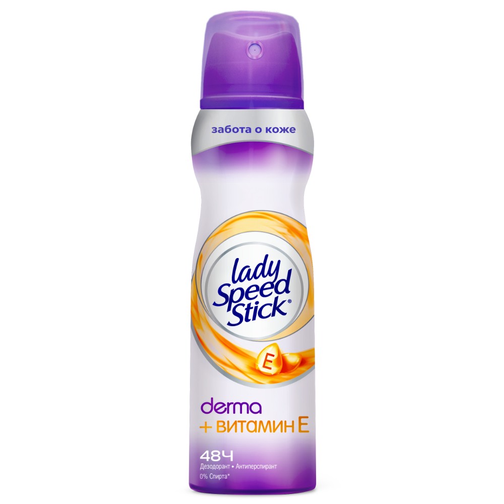 Дезодорант-спрей Lady Speed Stick Derma + Витамин Е 150 мл lady speed stick дезодорант спрей derma витамин е