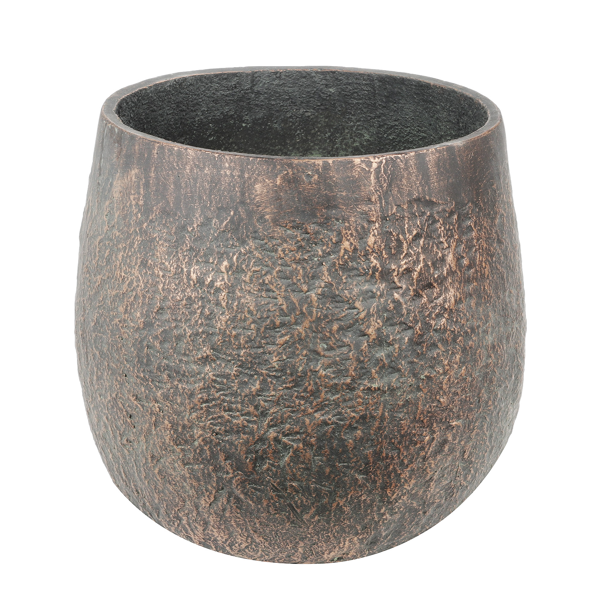 Кашпо Futong медно-зеленое 33х33х31