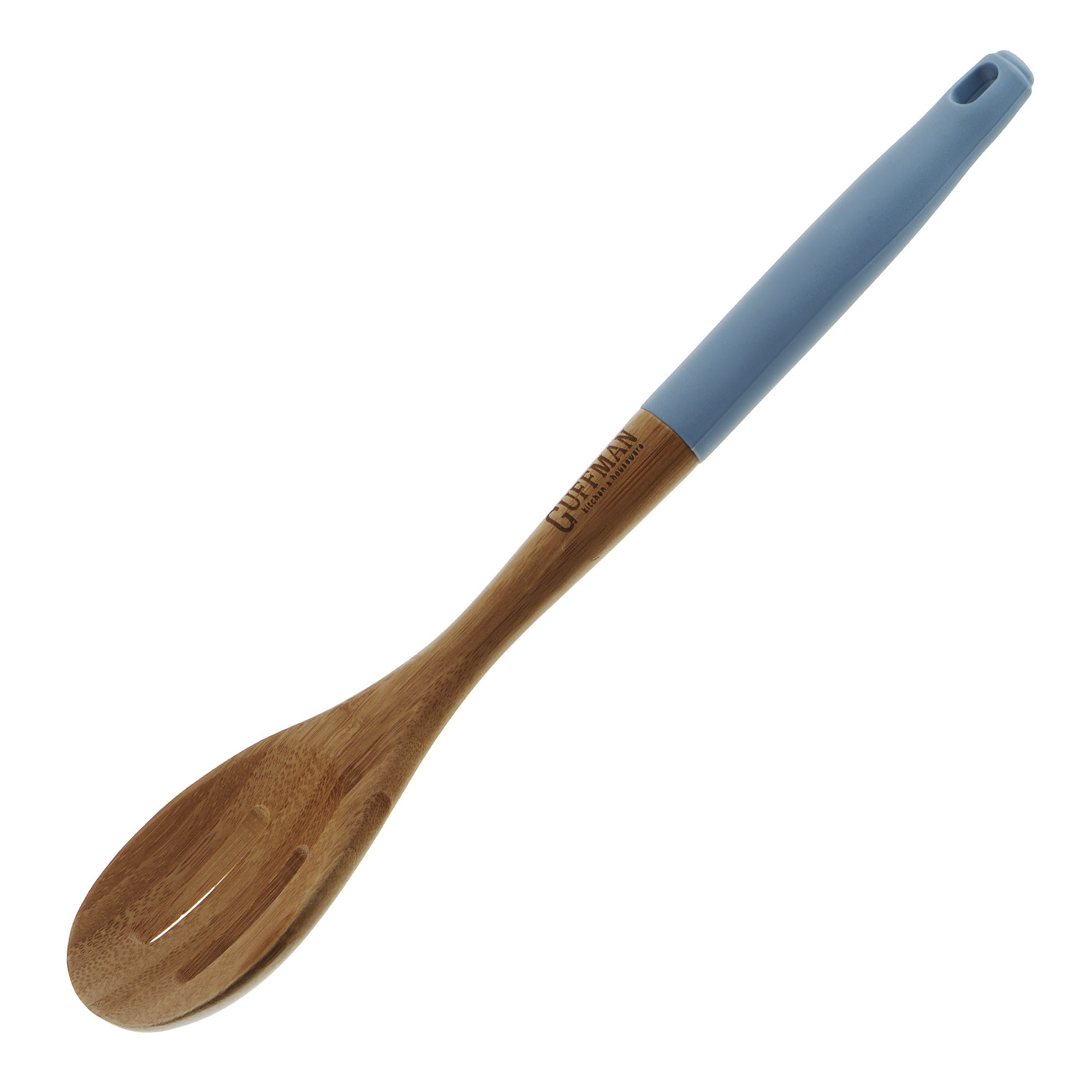 Ложка бамбуковая Guffman с прорезями 36 см голубая лопатка guffman силиконовая с прорезями голубая 32 см