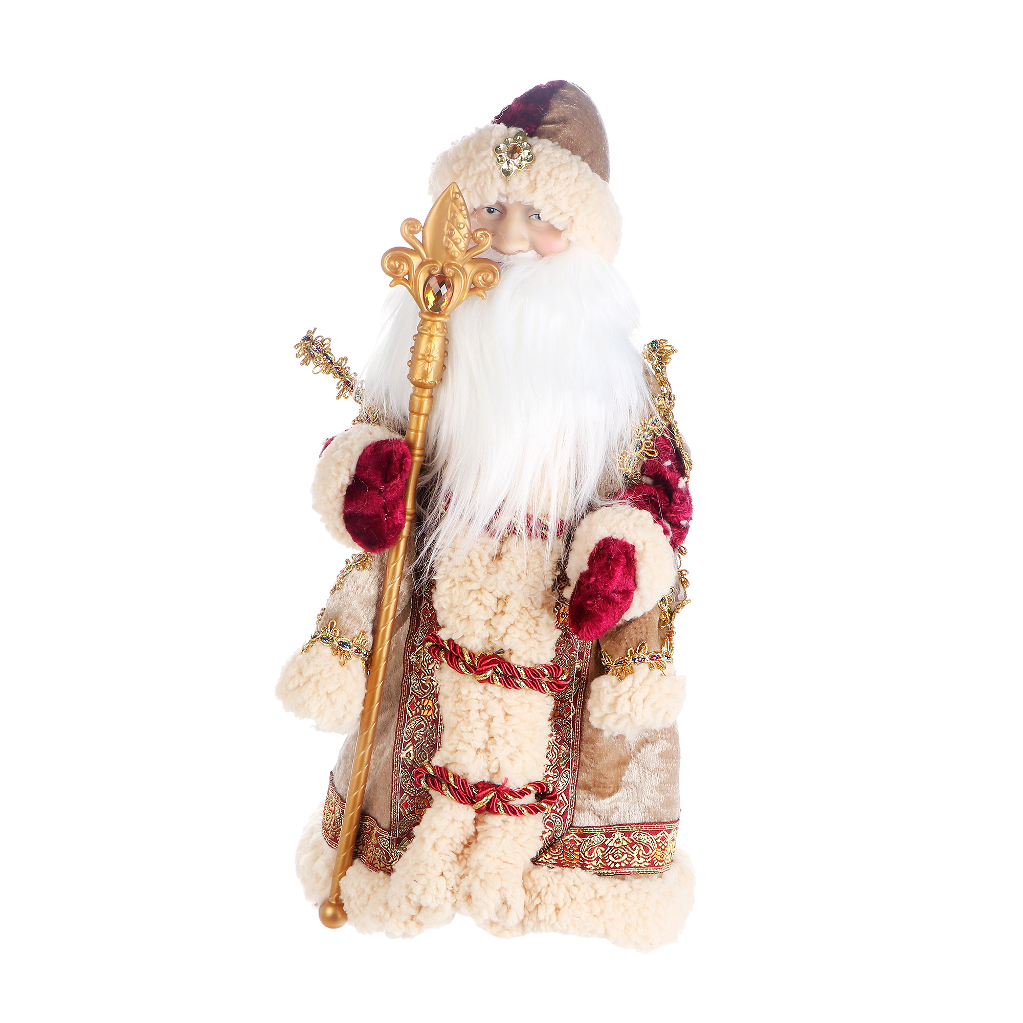 Фигура с мелодией Sote Toys Дед Мороз в шубе 40 см