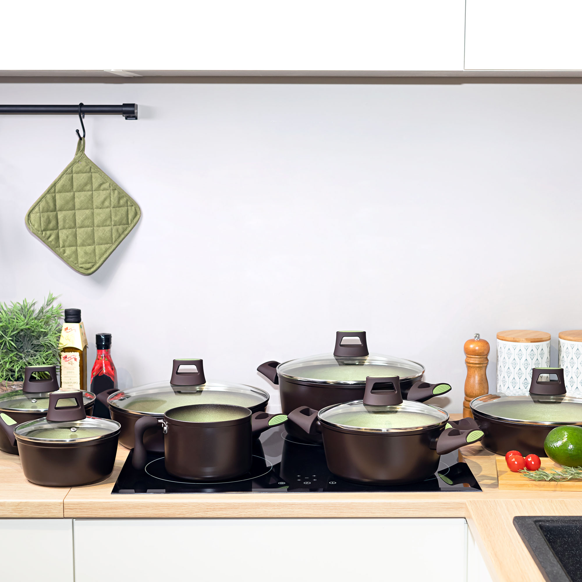 фото Сотейник с крышкой kitchenstar avocado nova 26 см