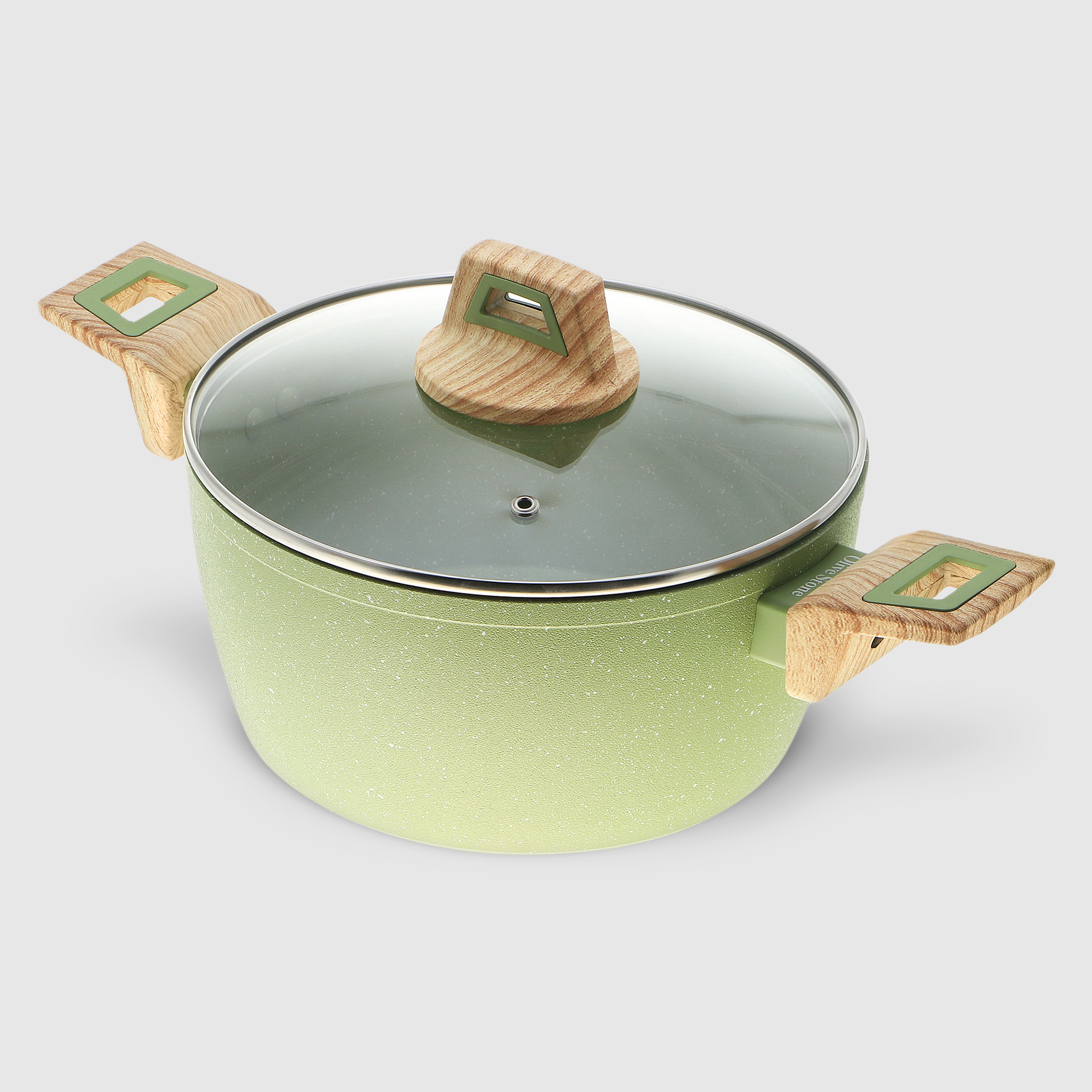 Кастрюля с крышкой Kitchenstar Olive stone 24 см 6290₽