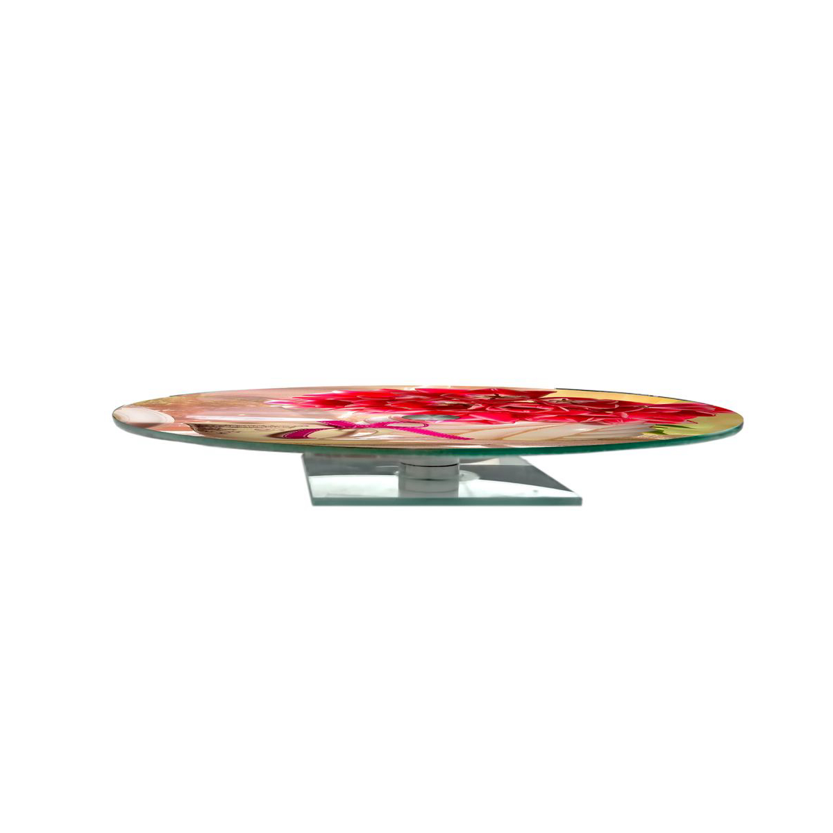 Блюдо вращающееся LarangE 28 см, цвет красный - фото 2