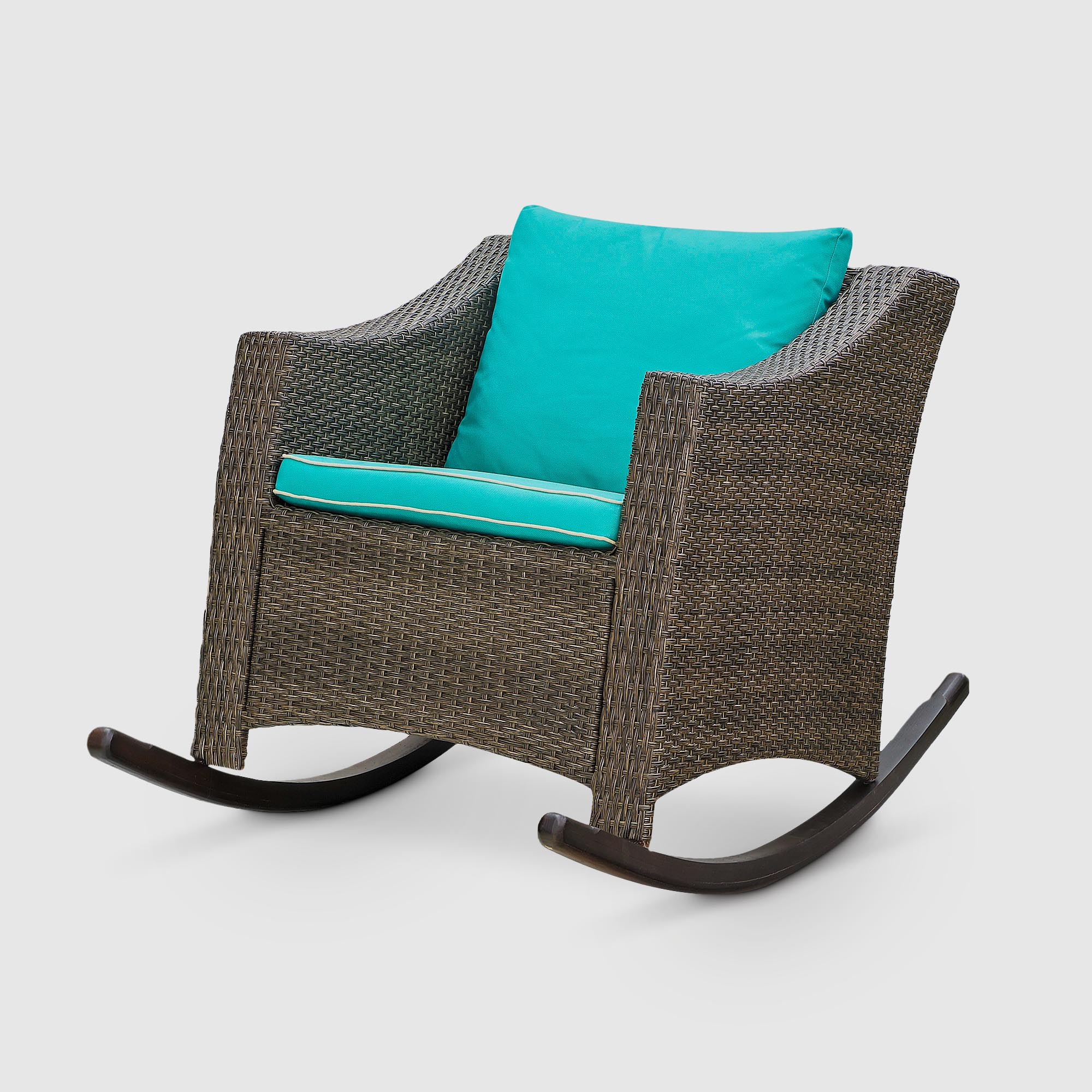 Кресло-качалка Mavi rattan 70х120х90, цвет коричневый - фото 1