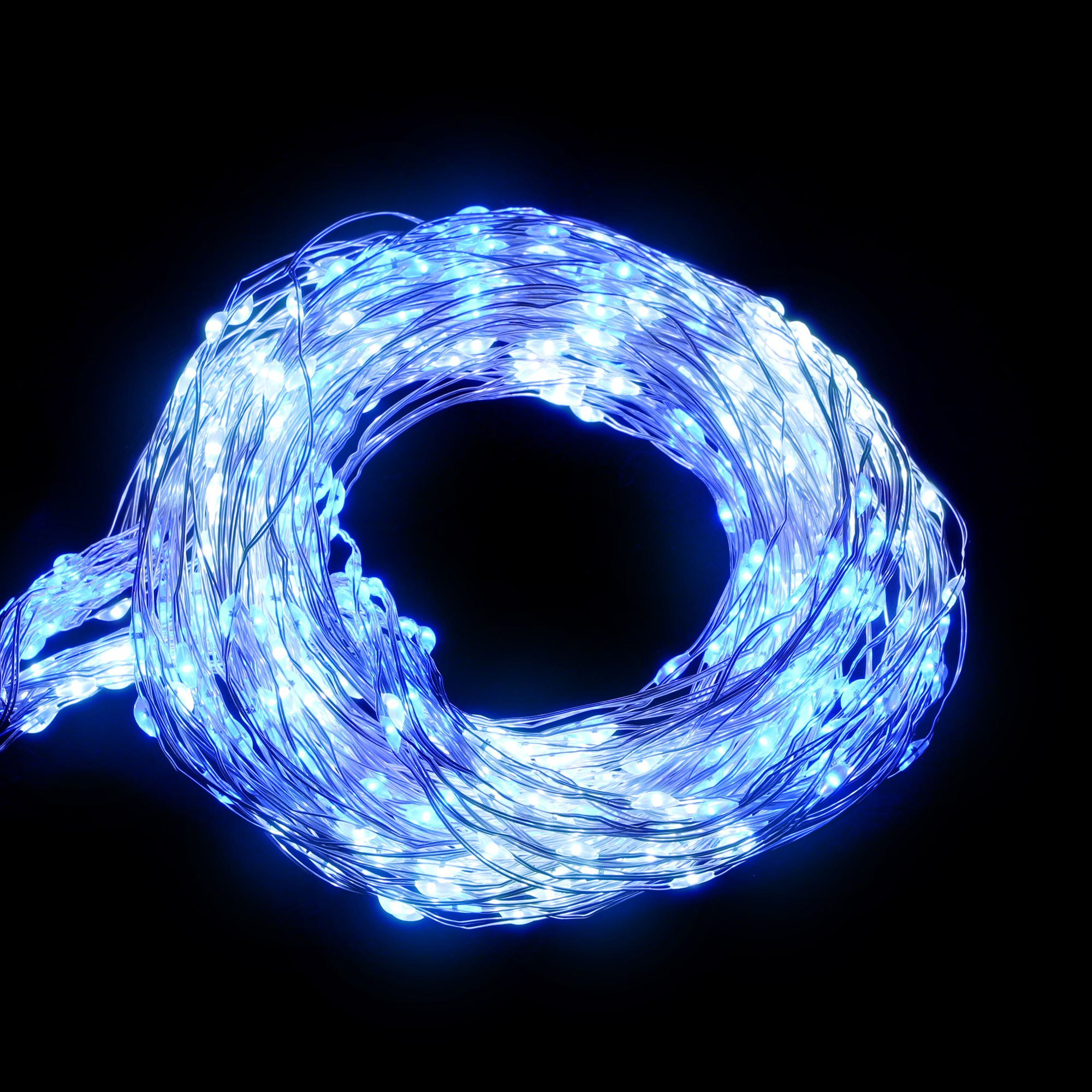 фото Электрогирлянда best technology 720 led 175 см со стартовым шнуром, холодный синий свет