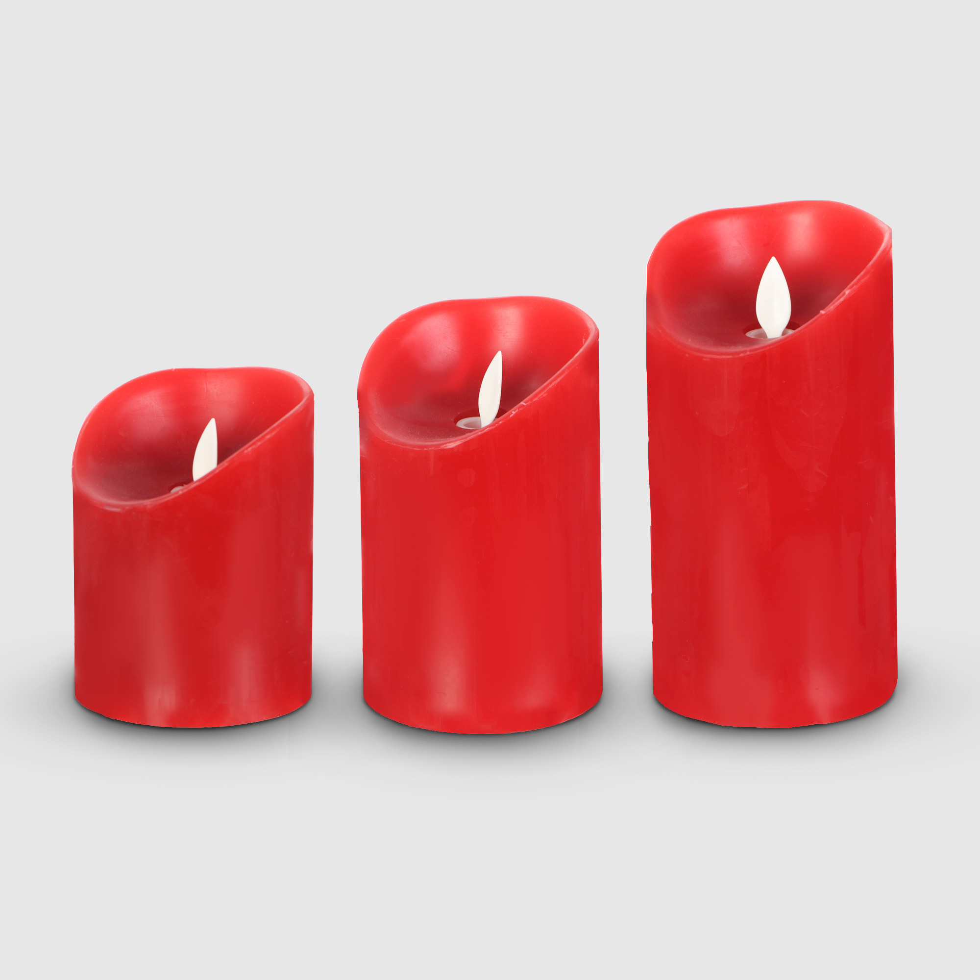 Набор LED свечей Best Technology, красные, 3 шт набор свечей в торт 6 штук с ным пламенем 6 см