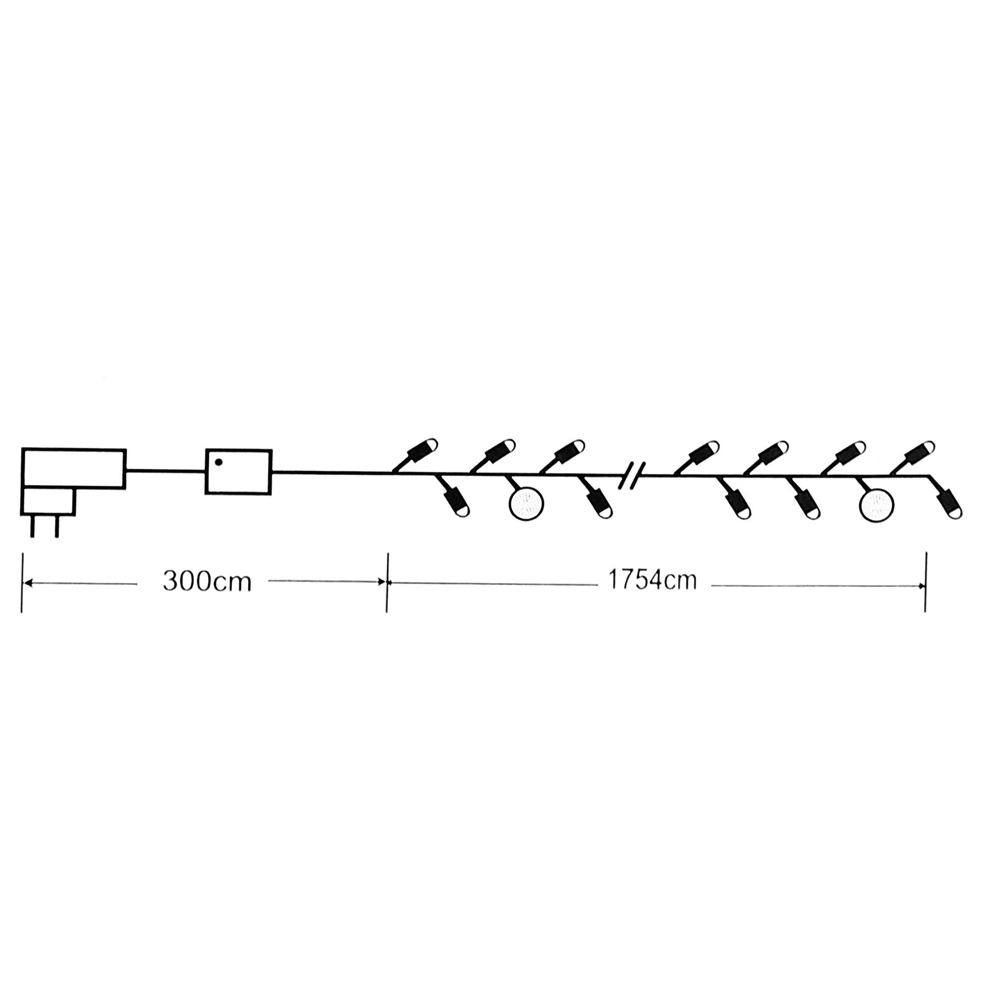 фото Электрогирлянда с динамиками reason 320 led со стартовым шнуром