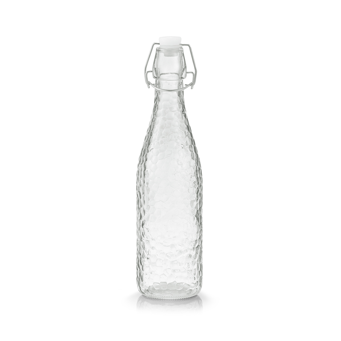 Бутылка с бугельным замком Zeller Соты 500 мл, цвет прозрачный