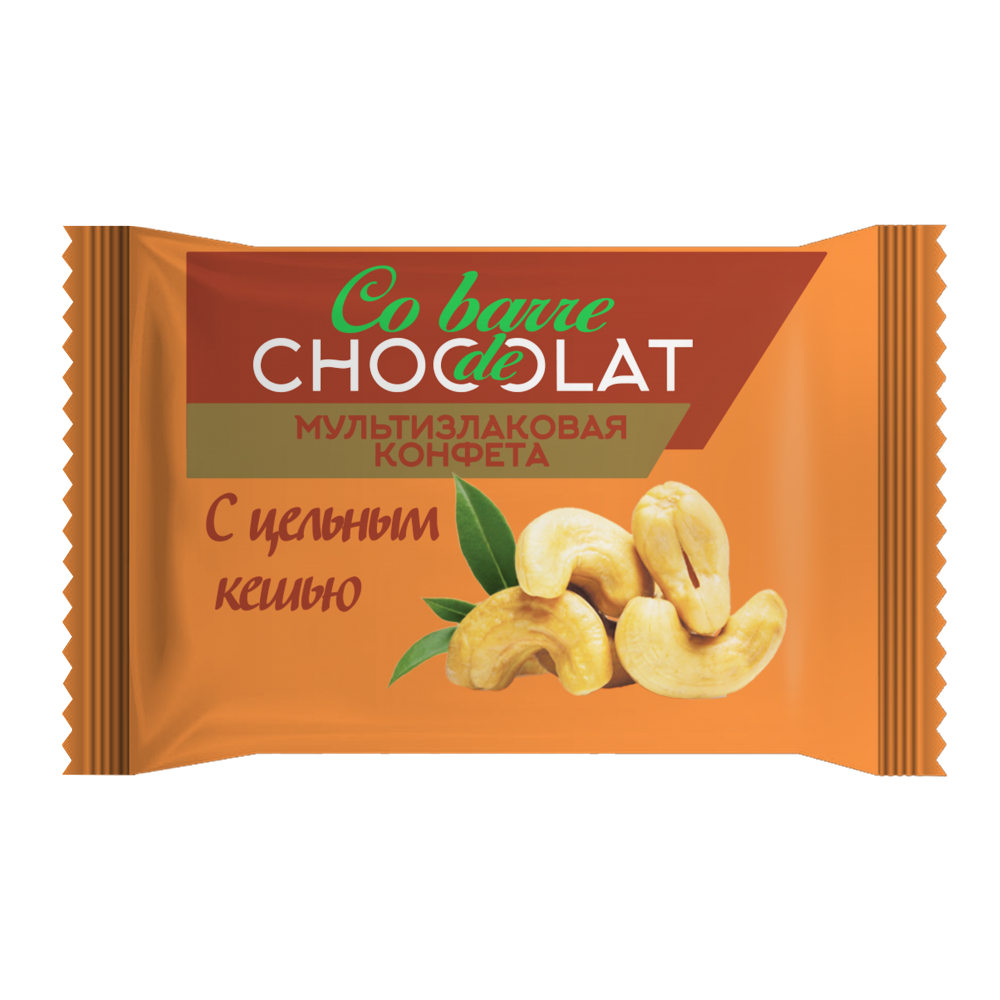 Co barre de Chocolate мультизлаковые конфеты с цельным миндалем