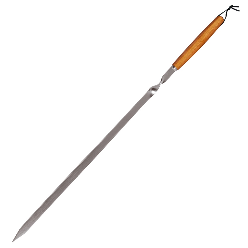 Шампур Союзгриль с деревянной ручкой 55 см шумовка для казана узбекская 45см диаметр 12см с деревянной ручкой