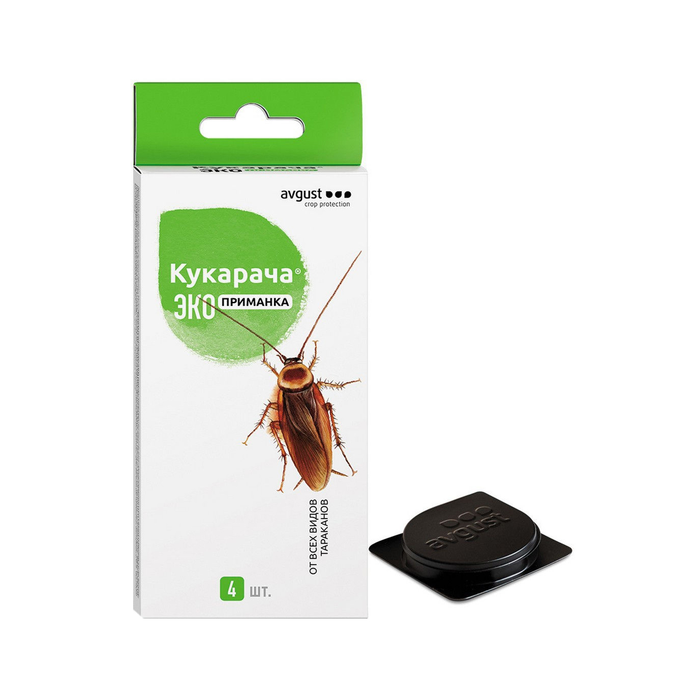 приманка от всех видов тараканов avgust кукарача 4 шт Инсектицид Avgust Кукарача приманка 4х1,5 г
