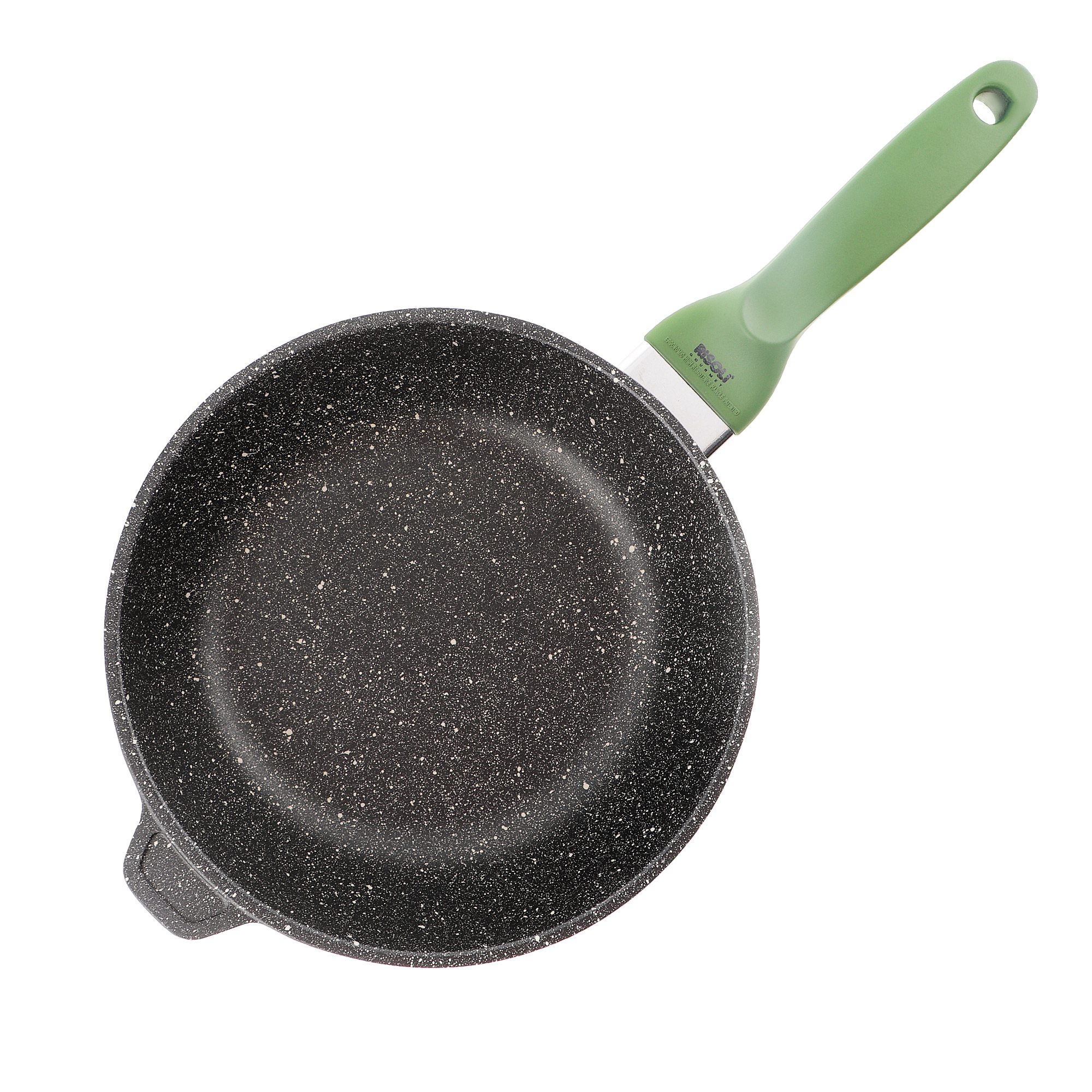 Сковорода глубокая Granito-green 24 см, цвет чёрный - фото 2