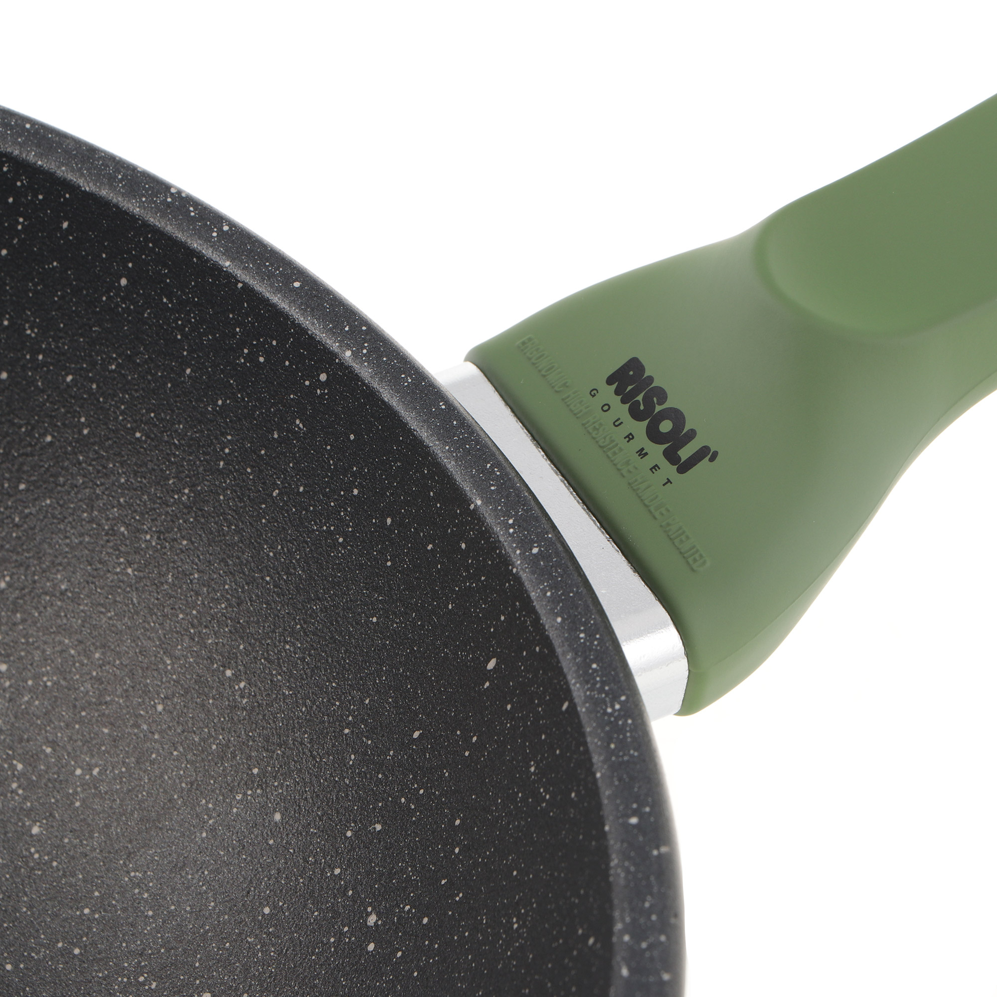 Сковорода-вок Risoli Granito-Green 28 см, цвет серый - фото 4