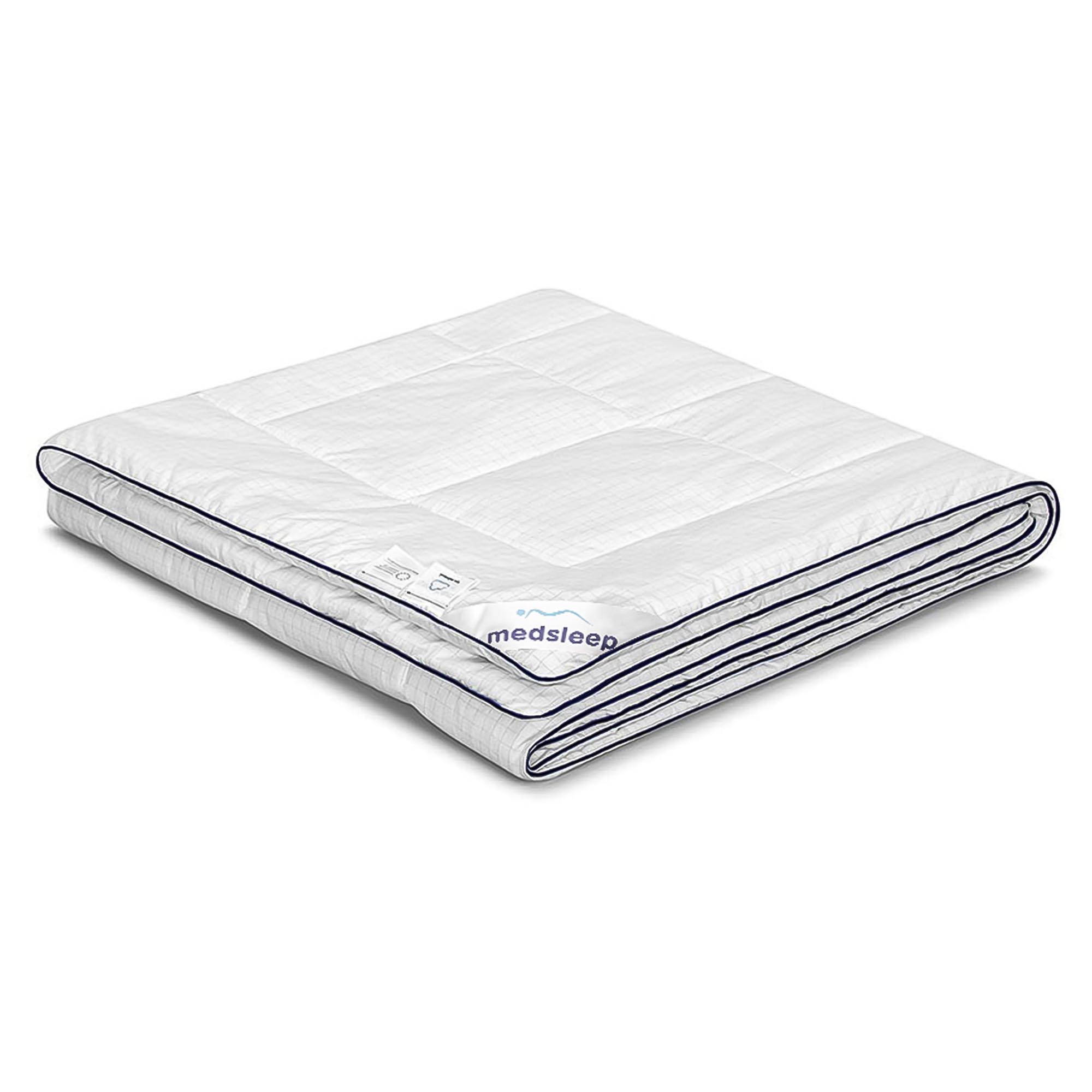 Одеяло Medsleep Nubi белое 140х200 см одеяло лебяжий пух premium р 172х205
