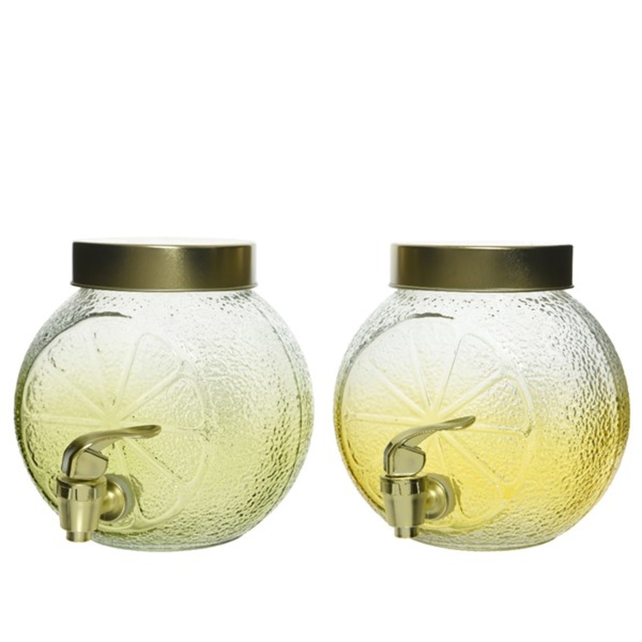 Бутыль стеклянный с краном Kaemingk 1,6 л в ассортименте на бутыль для кулера миньоны