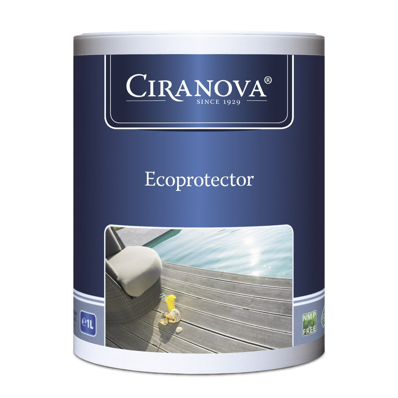 Защитный состав на водной основе Ciranova Ecoprotector серый 2,5 л